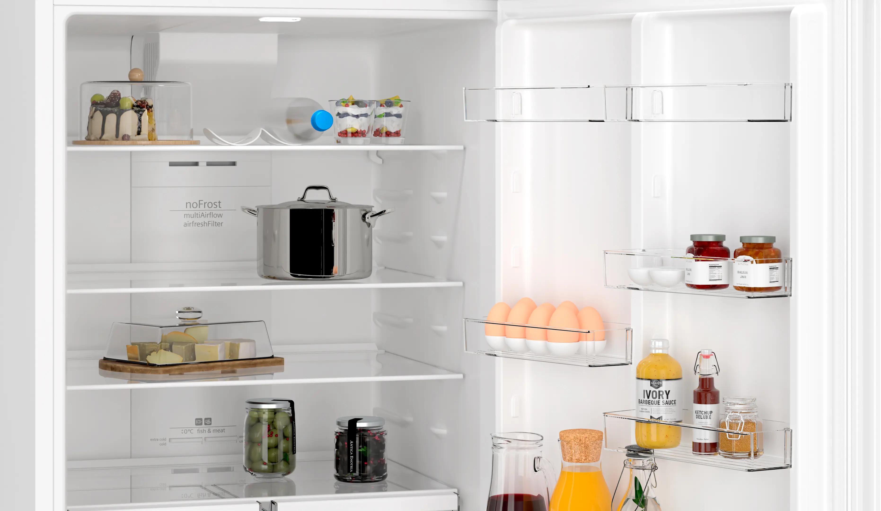 SIEMENS iQ300 Üstten Donduruculu Buzdolabı 186 x 75 cm Beyaz, Total noFrost KD76NNWE0N - görsel 4