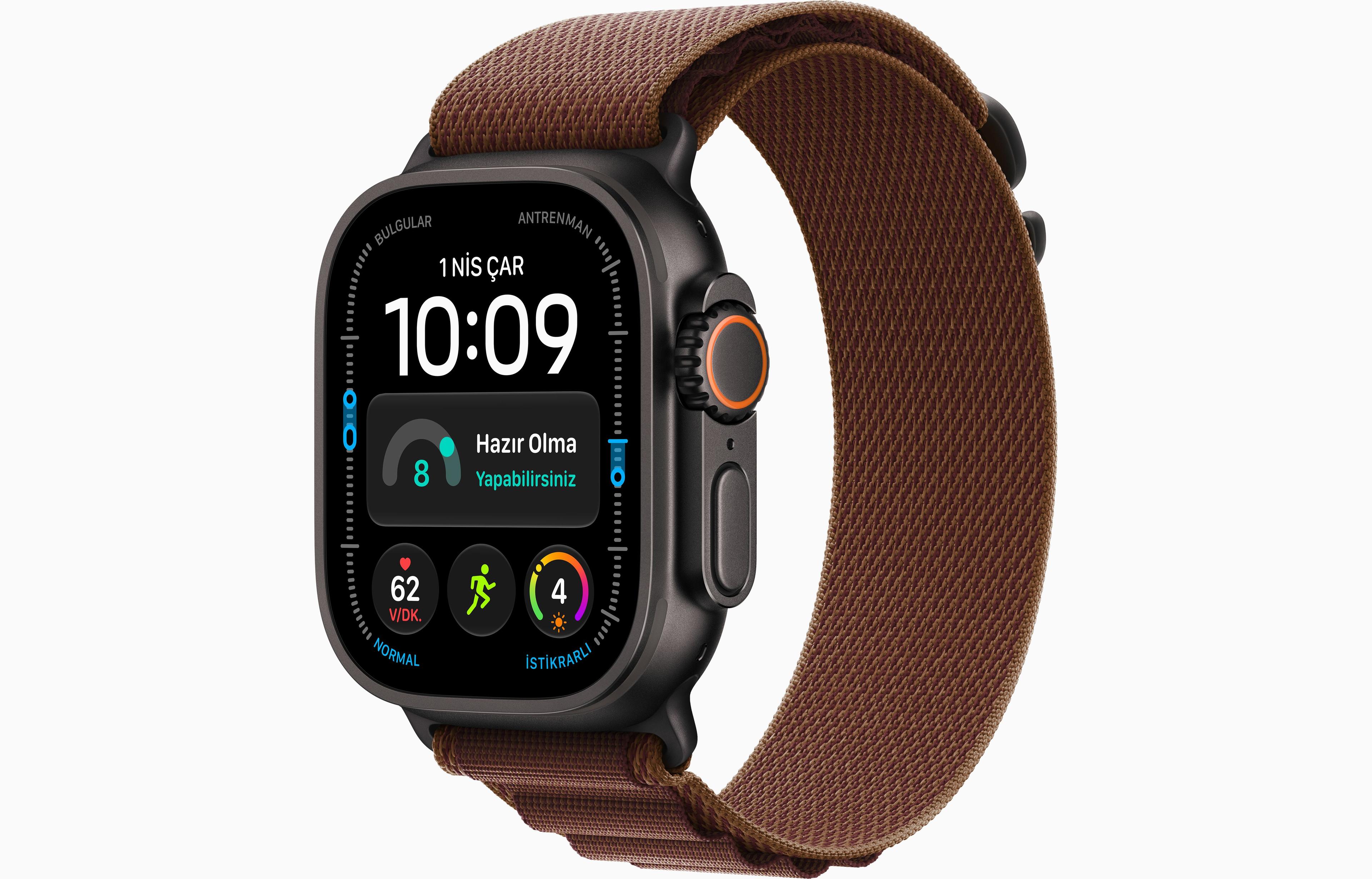 Apple Watch Ultra 4, Siyah - Alpine Loop