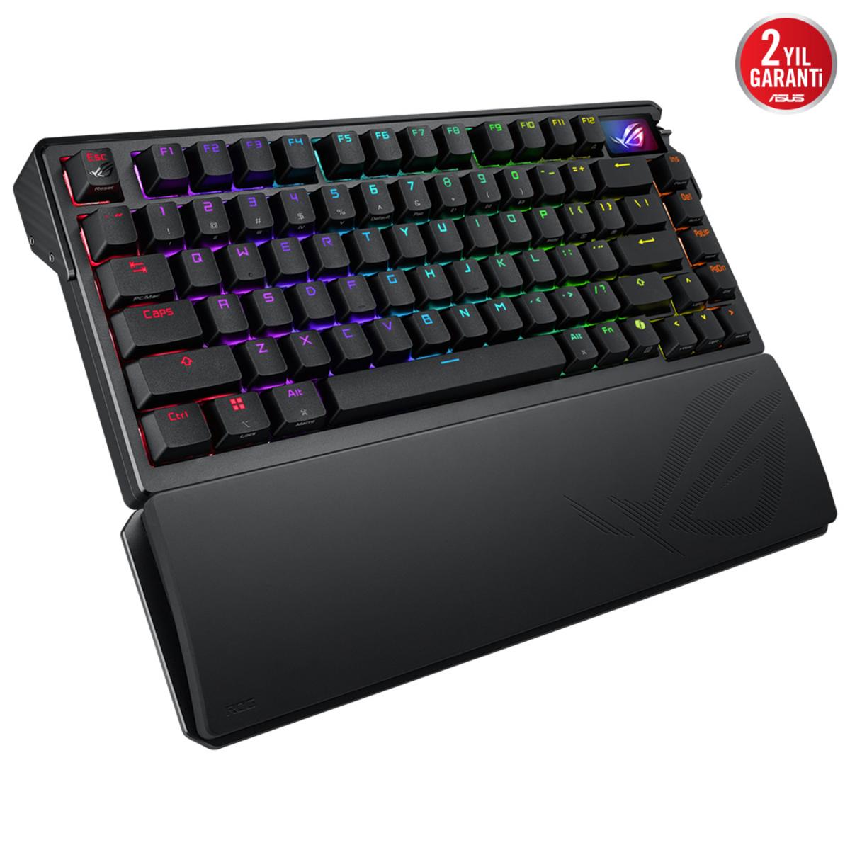 ASUS ROG Azoth Extreme NX/SW Switch İnglizce Q Kablosuz RGB Mekanik Oyuncu Klavyesi - görsel 3