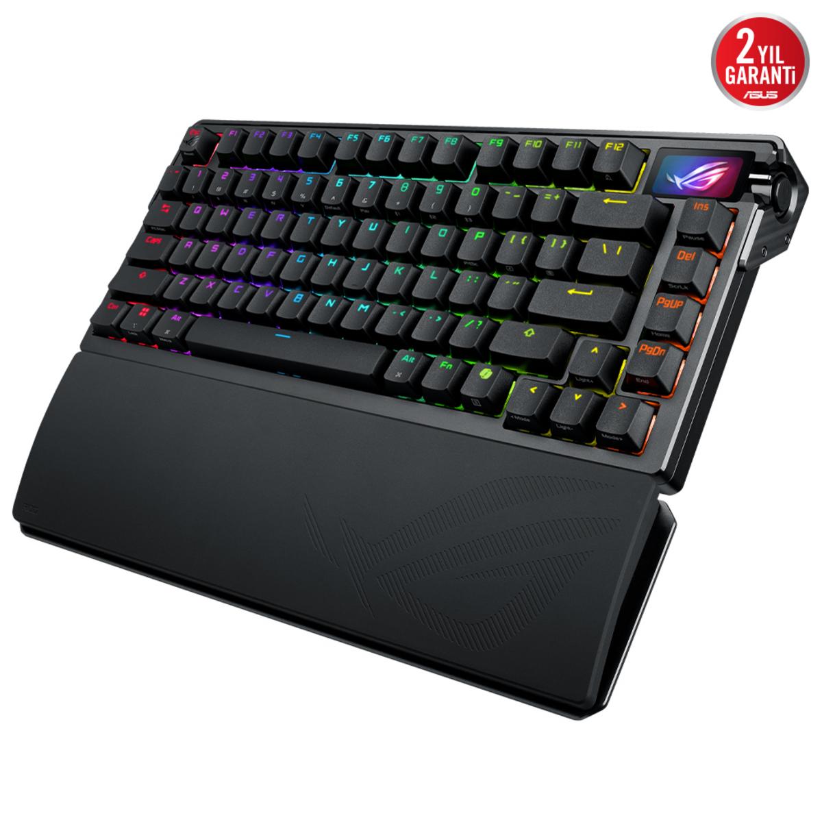 ASUS ROG Azoth Extreme NX/SW Switch İnglizce Q Kablosuz RGB Mekanik Oyuncu Klavyesi - görsel 4