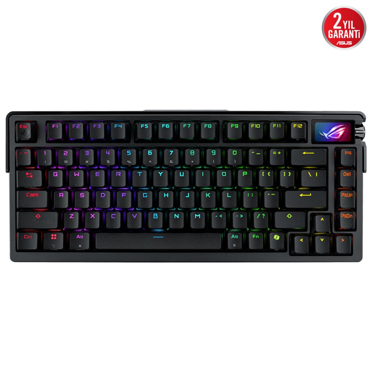ASUS ROG Azoth Extreme NX/SW Switch İnglizce Q Kablosuz RGB Mekanik Oyuncu Klavyesi - görsel 5