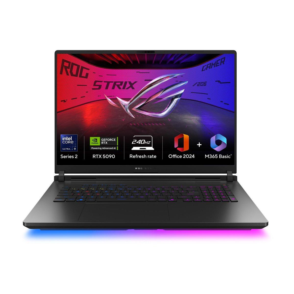 Asus ROG Strix SCAR 18 (2026) - RTX 5090 24GB · Intel Core Ultra 9 290HX Plus · 64GB RAM · 2TB SSD · 18" · FreeDOS, Siyah - görsel 3