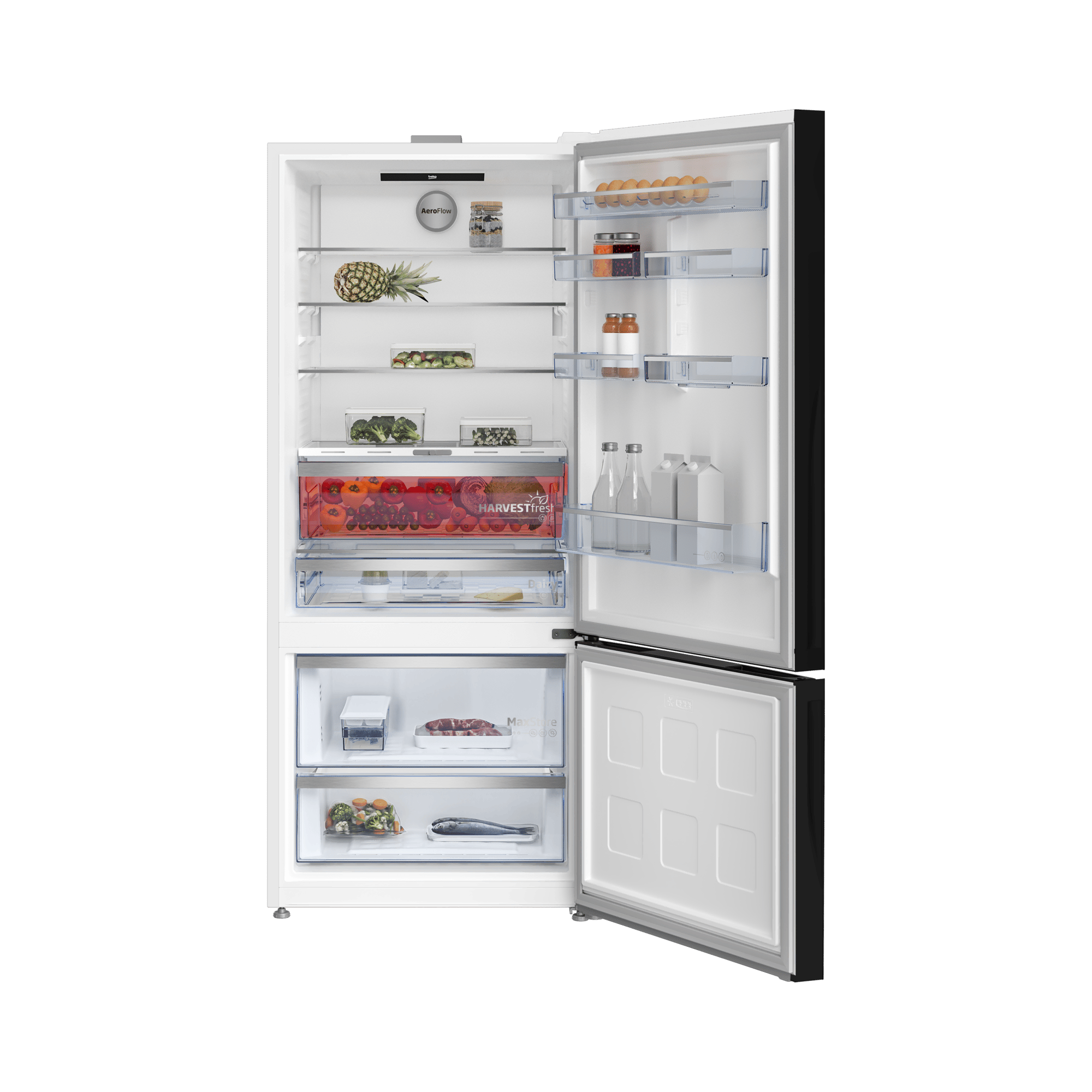 Beko 678551 EBC AI Fit Beyaz Cam Yapay Zeka Teknolojili No Frost Buzdolabı - görsel 4
