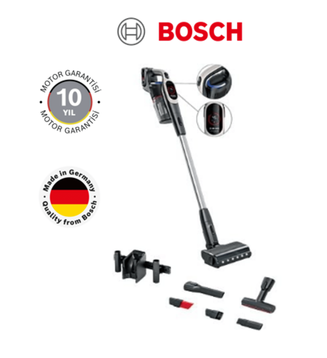 BOSCH BCS931GAC Şarjlı Dikey Süpürge Unlimited 9 Grafit - görsel 2