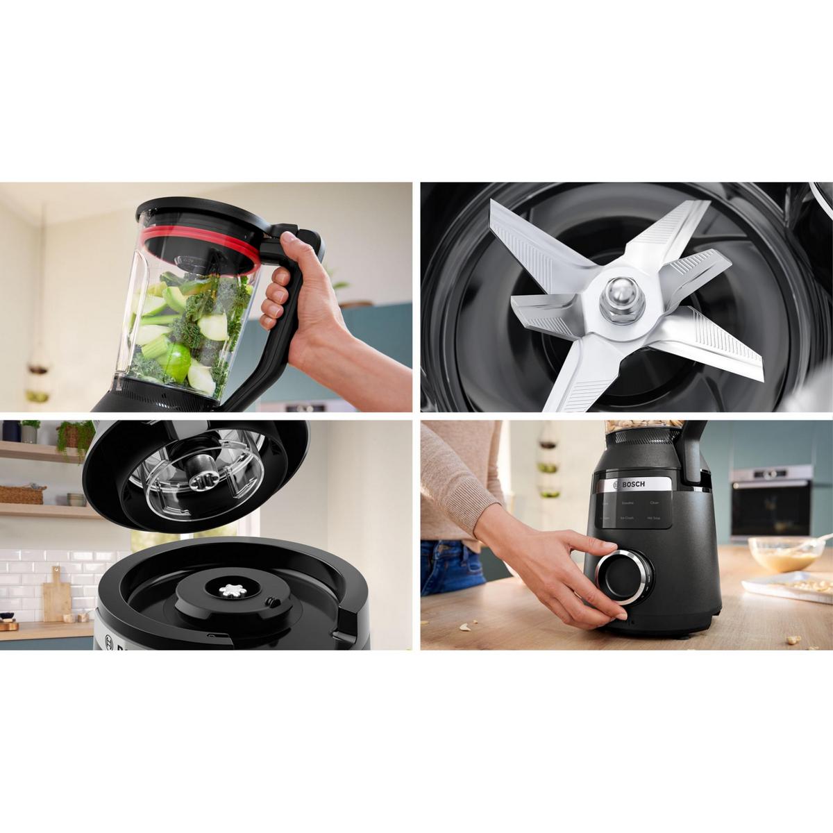 BOSCH Serie 6 MMB6654B VitaPower 1800 W Blender Siyah - görsel 3