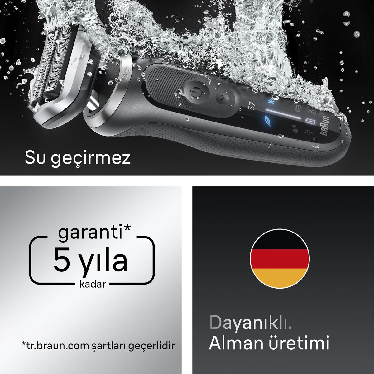 BRAUN 72-G1200S Series 7 Elektrikli Islak ve Kuru Tıraş Makinesi - görsel 4