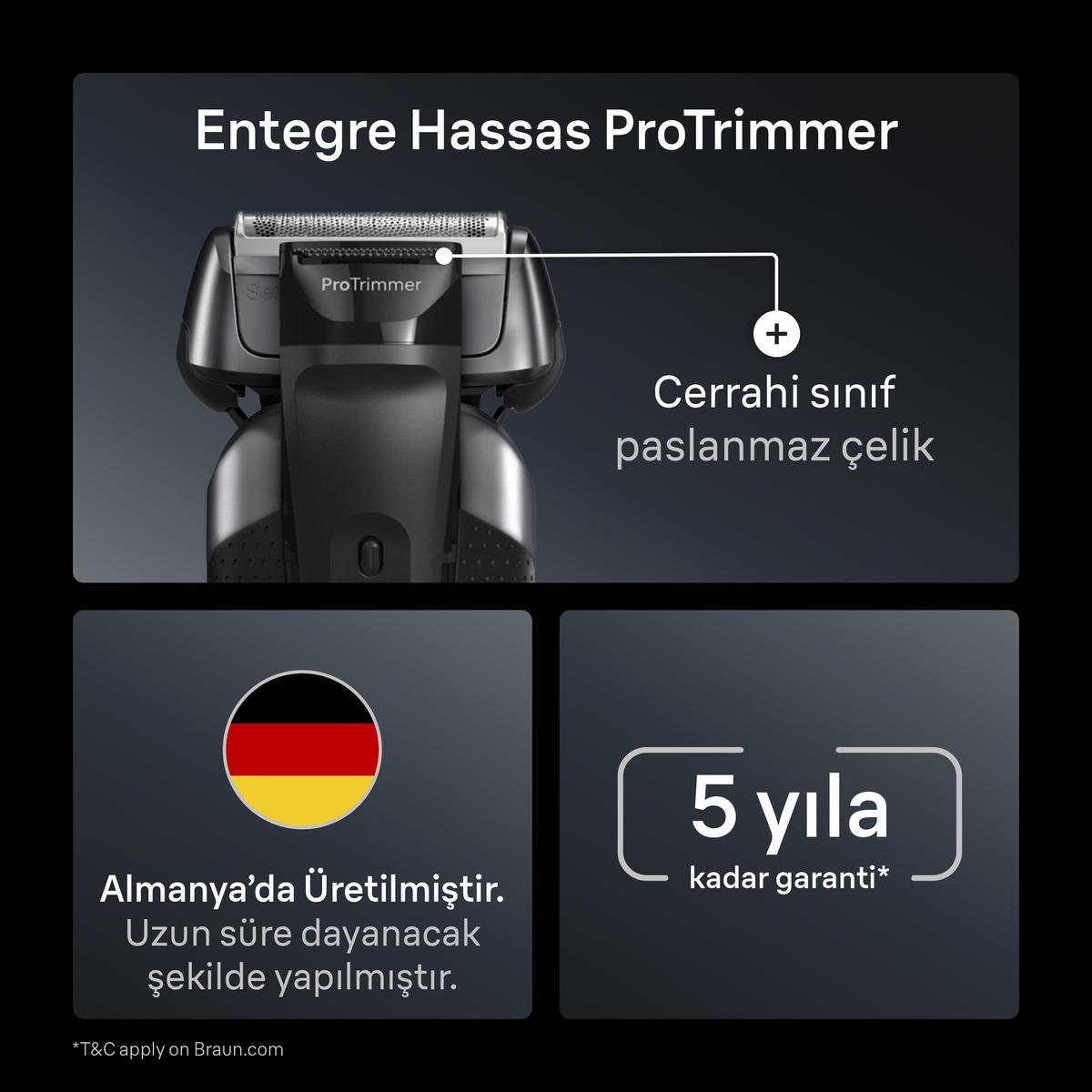 BRAUN 8617S Series 8 Elektrikli Islak ve Kuru Tıraş Makinesi - görsel 2