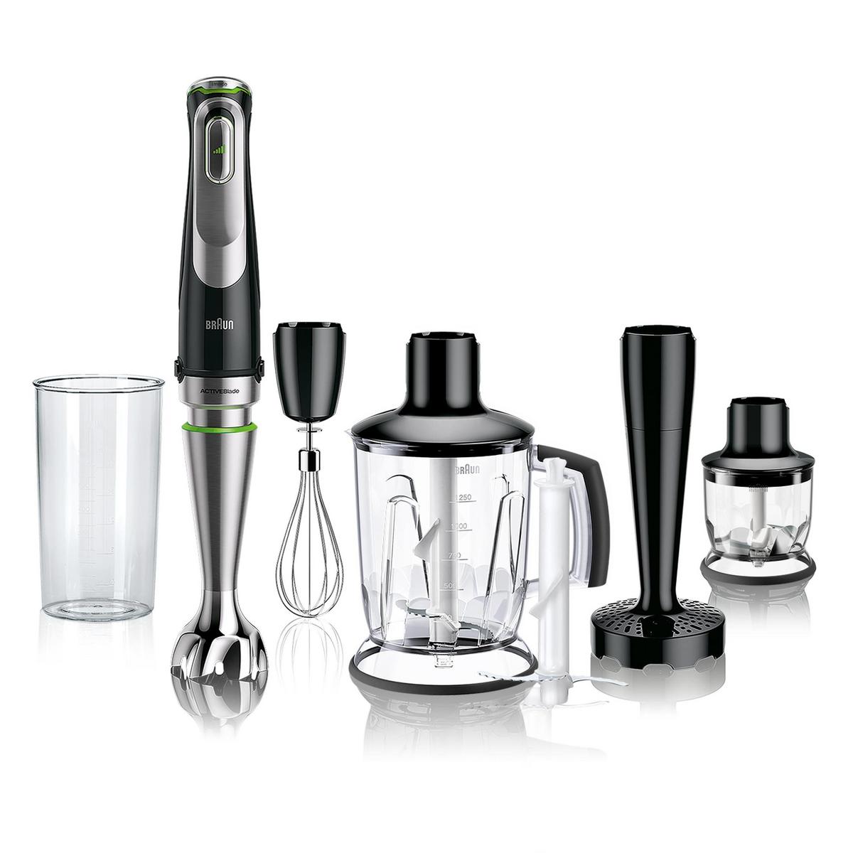 BRAUN Multiquick 9 MQ9147X Paslanmaz Çelik 1200 W Blender Seti Siyah