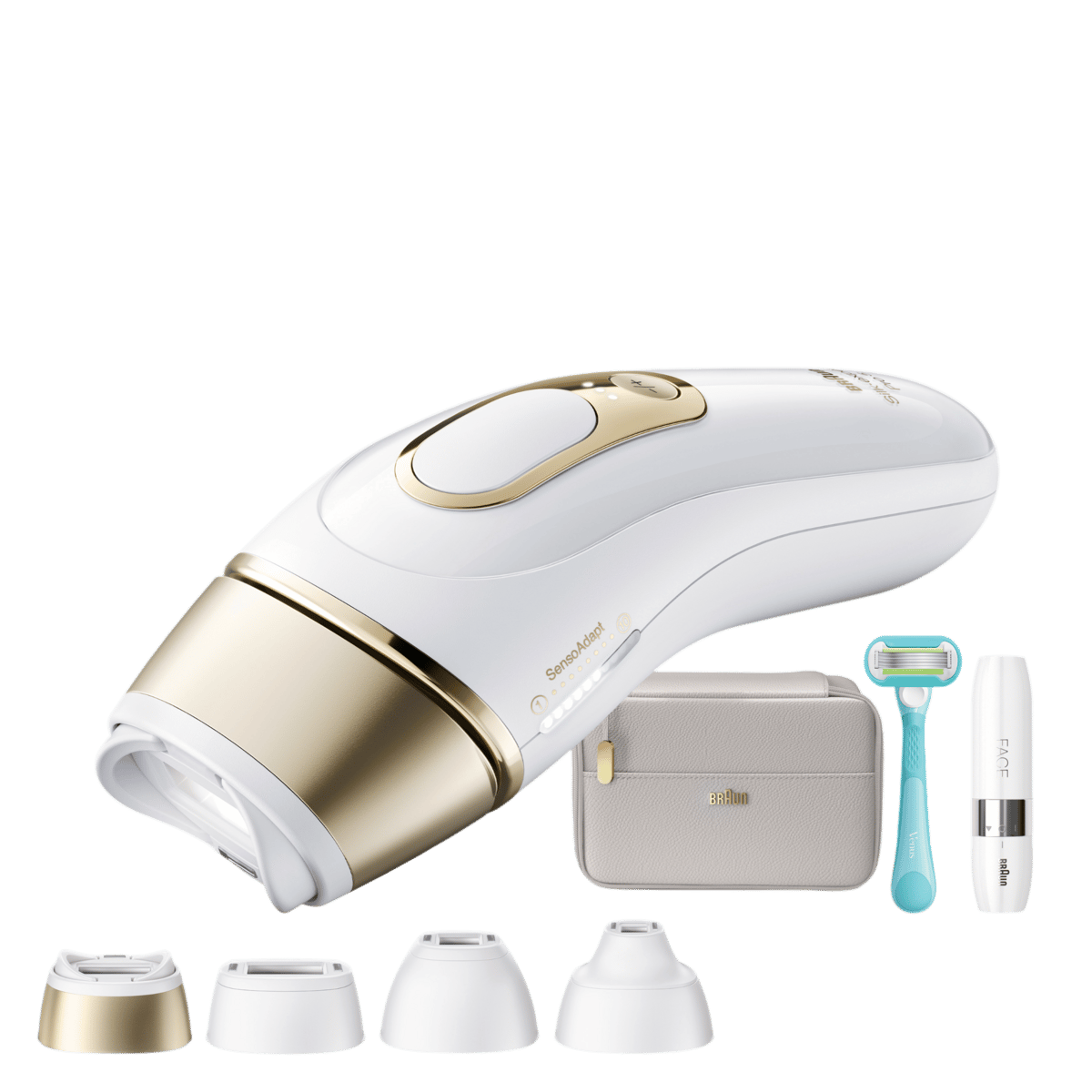 BRAUN PL5412 IPL Silk·Expert 4 Başlıklı Evde Lazerle Tüy Alma Çanta Mini Tüy Alma Makinesi