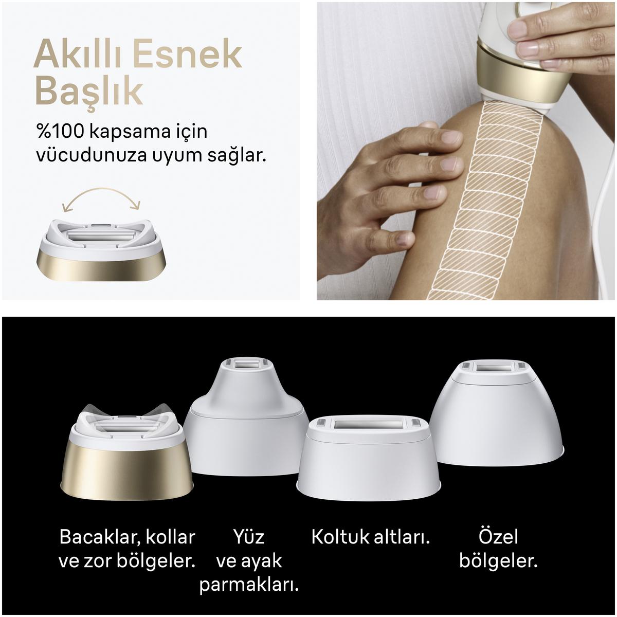 BRAUN PL5412 IPL Silk·Expert 4 Başlıklı Evde Lazerle Tüy Alma Çanta Mini Tüy Alma Makinesi - görsel 2