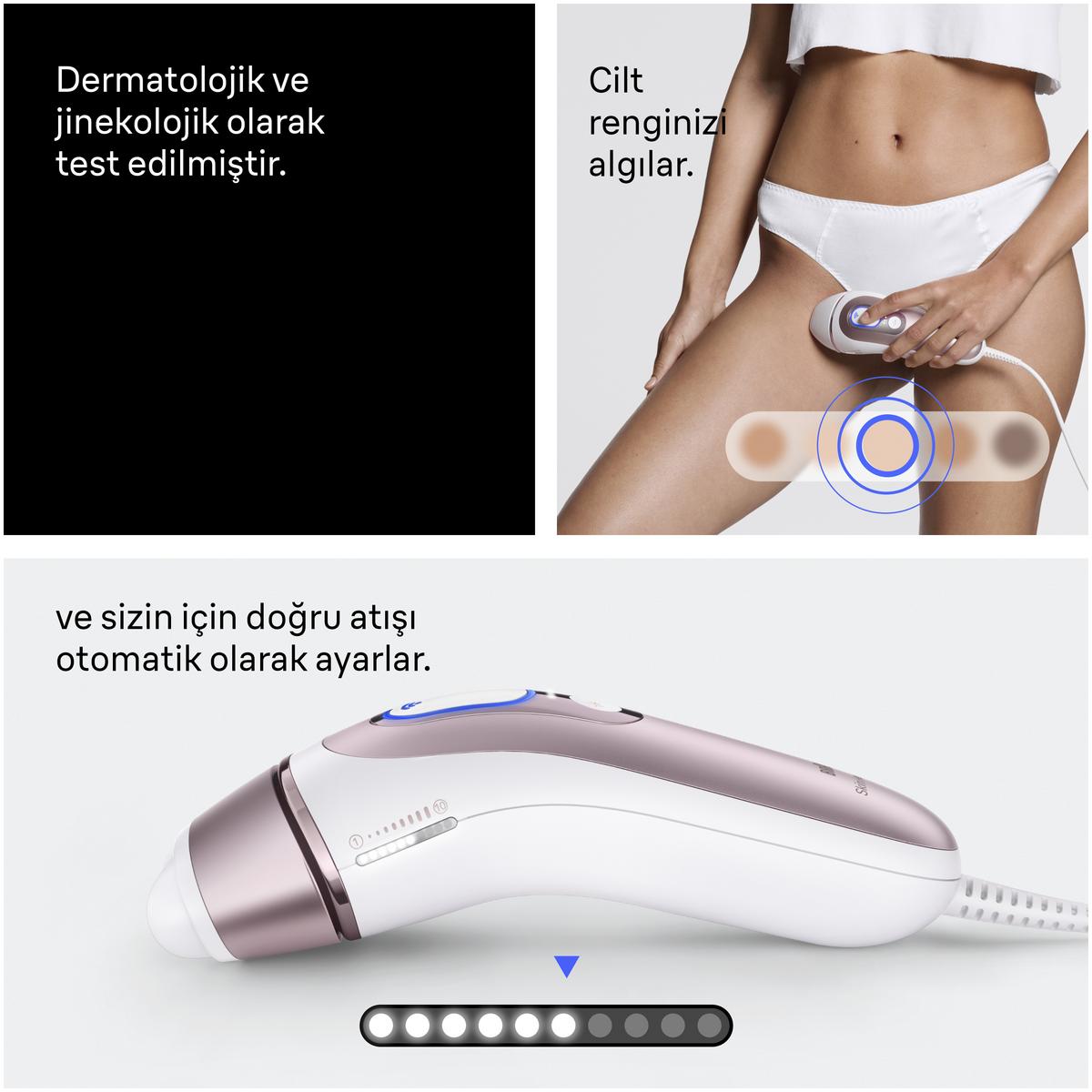BRAUN PL7432 IPL Skin i·Expert 4 Başlıklı Evde Lazerle Tüy Alma, Mini Tüy Alma Makinesi - görsel 3