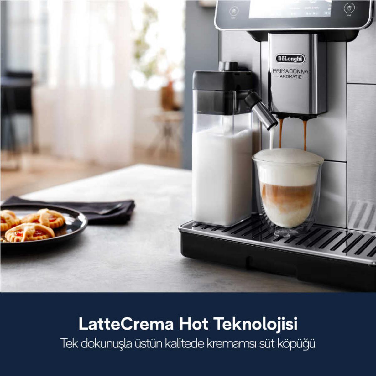 DELONGHI Primadonna Aromatic ECAM630.75.TSM Tam Otomatik Kahve Makinesi - görsel 4