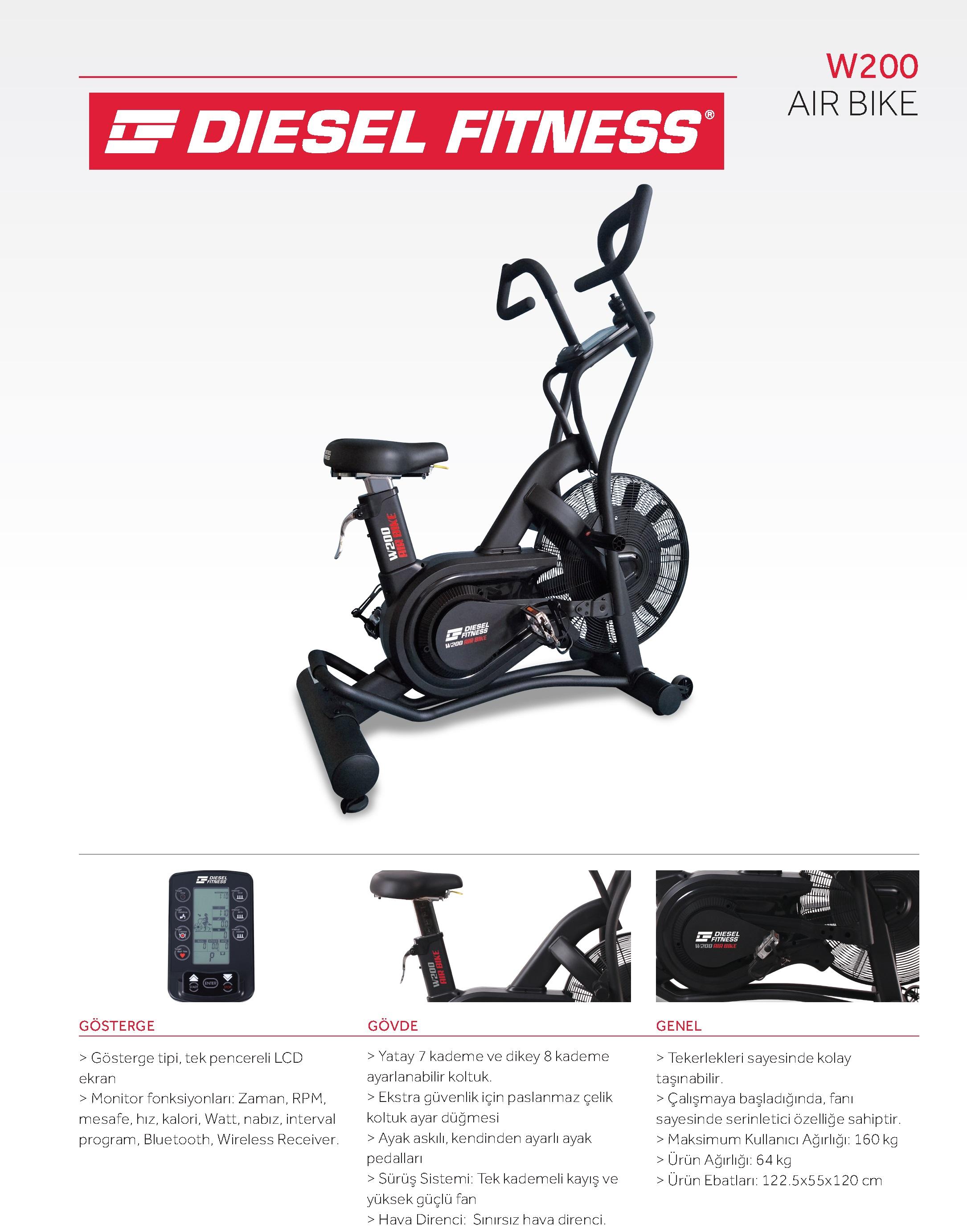Diesel Fitness W200 Air Bike - görsel 2