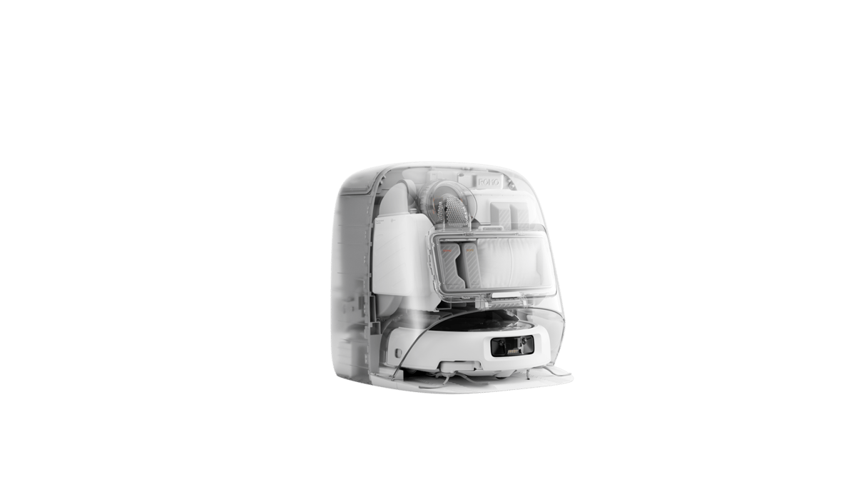 DJI Romo P Paspas Pedleri ve Şeffaf Tasarım 25.000 Pa Emiş Gücü Robot Süpürge - görsel 4
