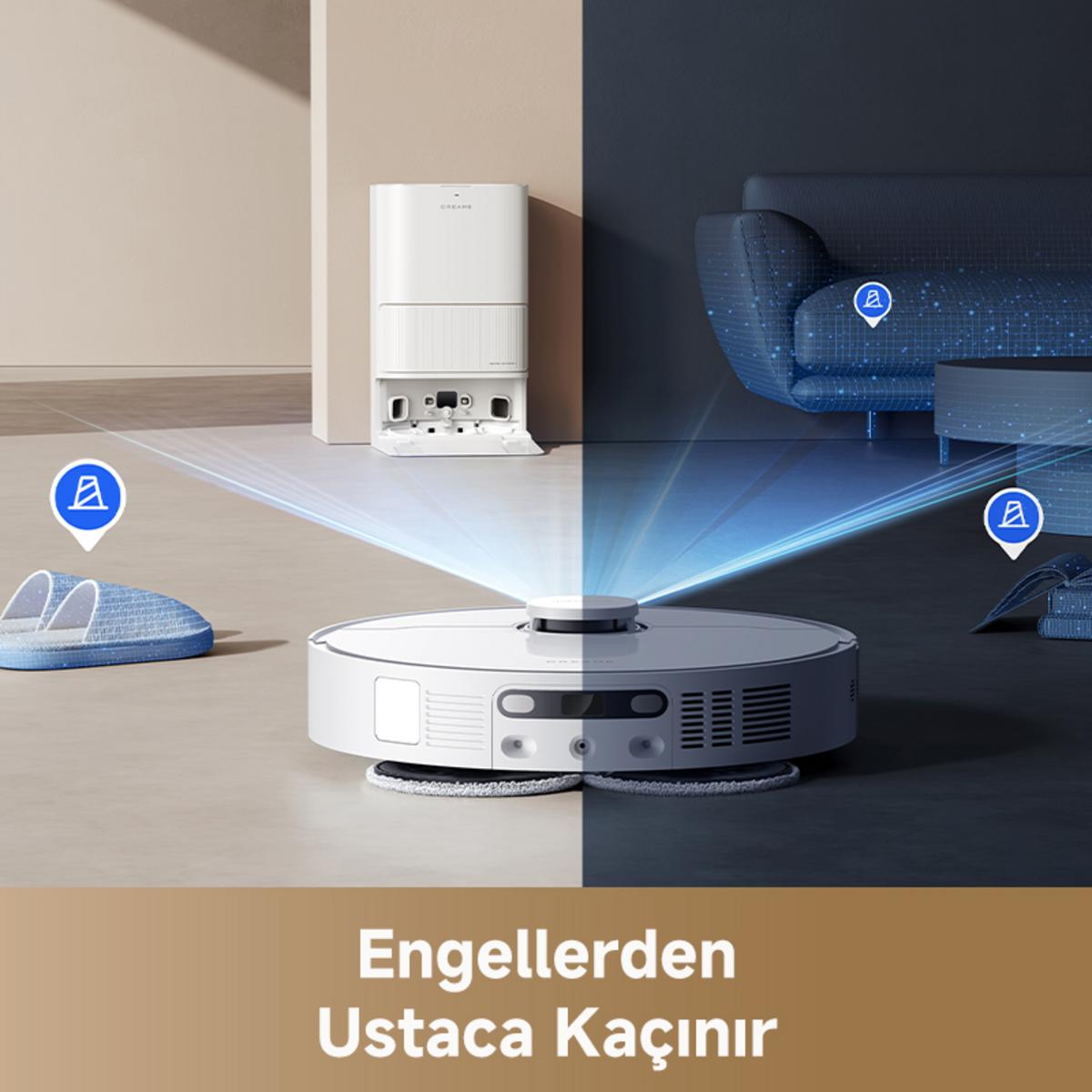 DREAME L40 Ultra CE Robot Süpürge Beyaz - görsel 4