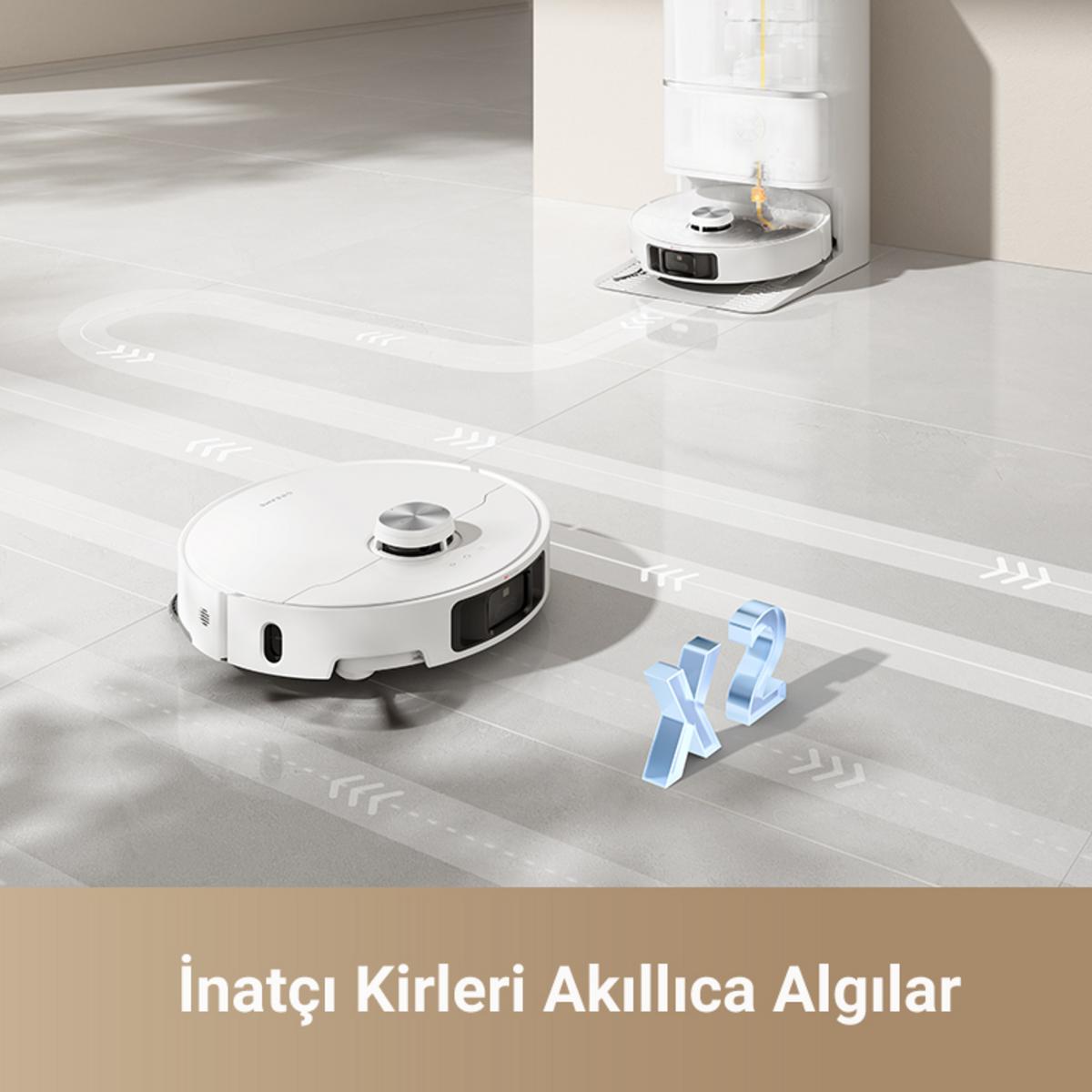 DREAME L40 Ultra Mop Robot Süpürge Beyaz - görsel 4