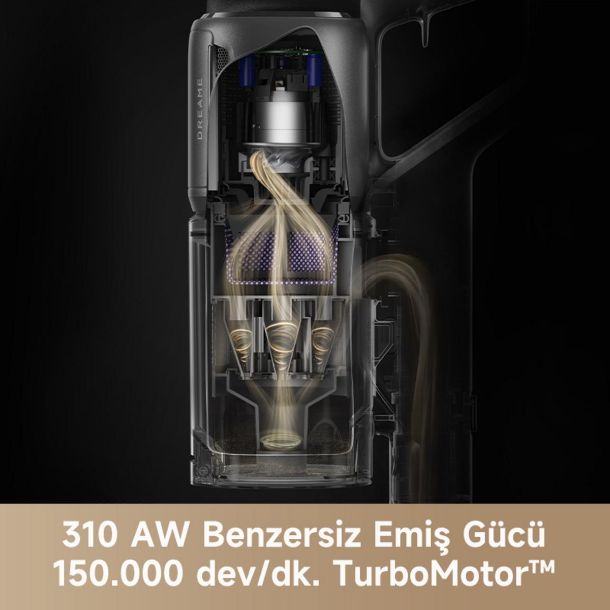 DREAME Z30 Kablosuz Dikey Süpürge Siyah - görsel 4