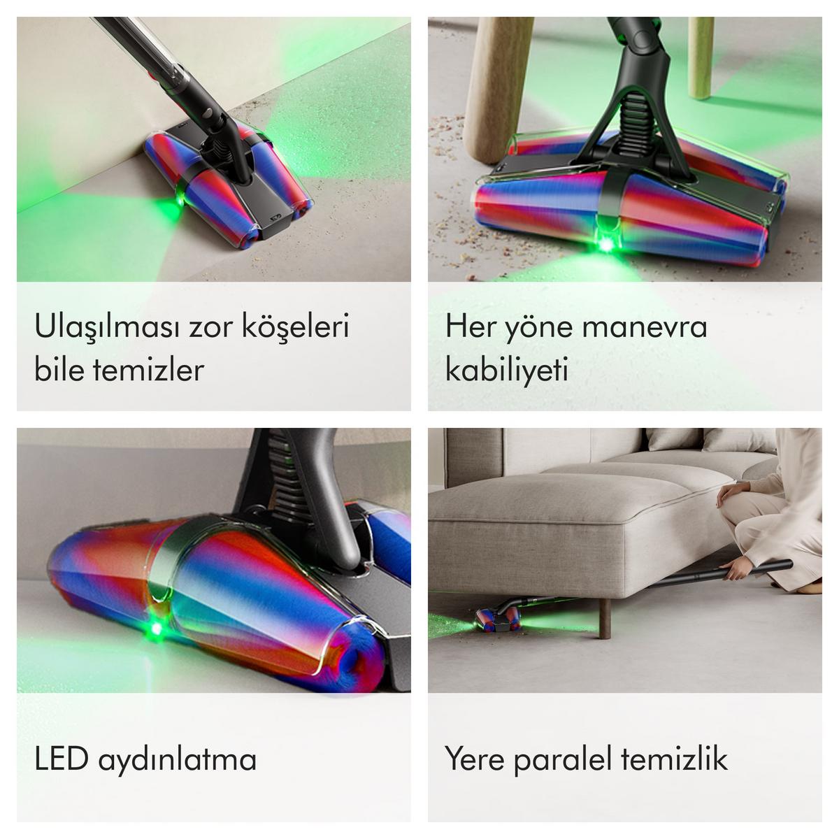 DYSON PencilVac Fluffycones Kablosuz Şarjlı Dikey Süpürge - görsel 3
