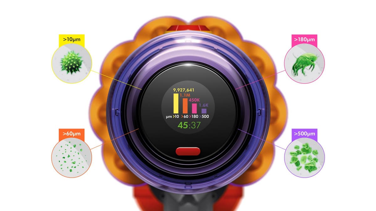 DYSON V12 Detect Slim Absolute Kablosuz Şarjlı Dikey Süpürge Sarı Nikel - görsel 4
