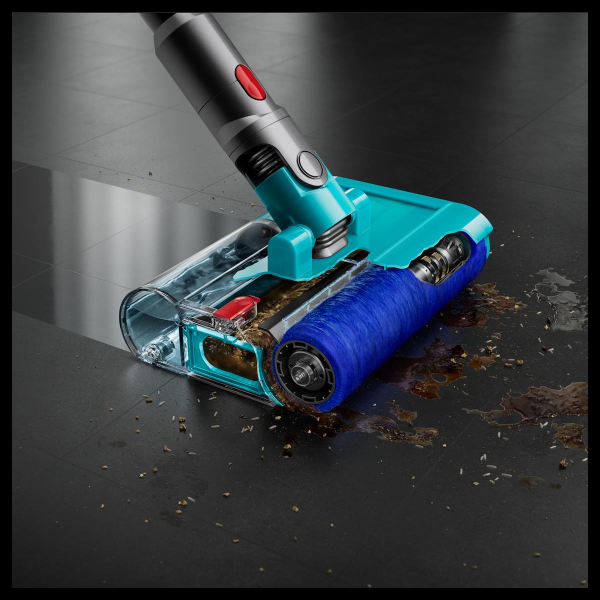 DYSON V15s Detect Submarine Islak Kuru Şarjlı Dikey Süpürge Nikel Sarı - görsel 3