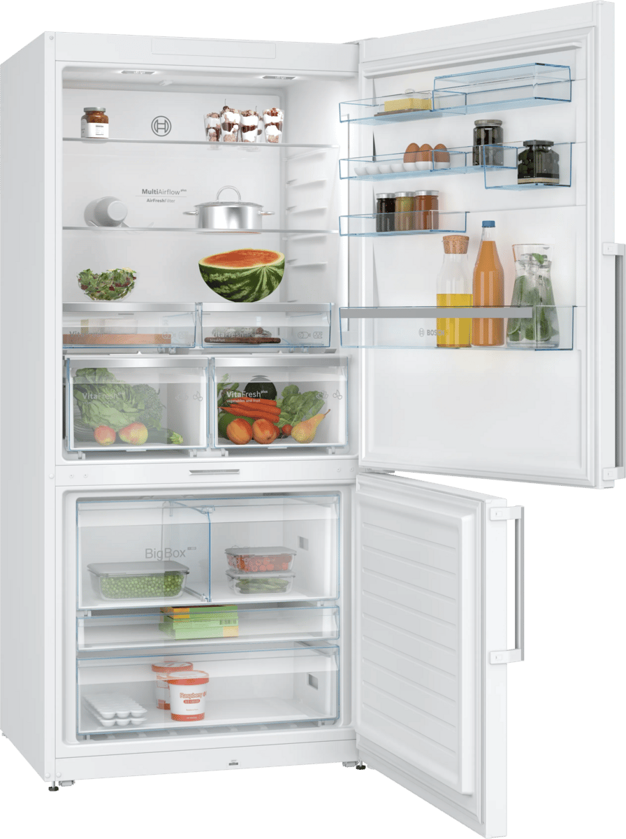 Bosch Serie 8 Alttan Donduruculu Buzdolabı 186 x 86 cm Beyaz, Total No Frost KGP86FWC0N - görsel 3