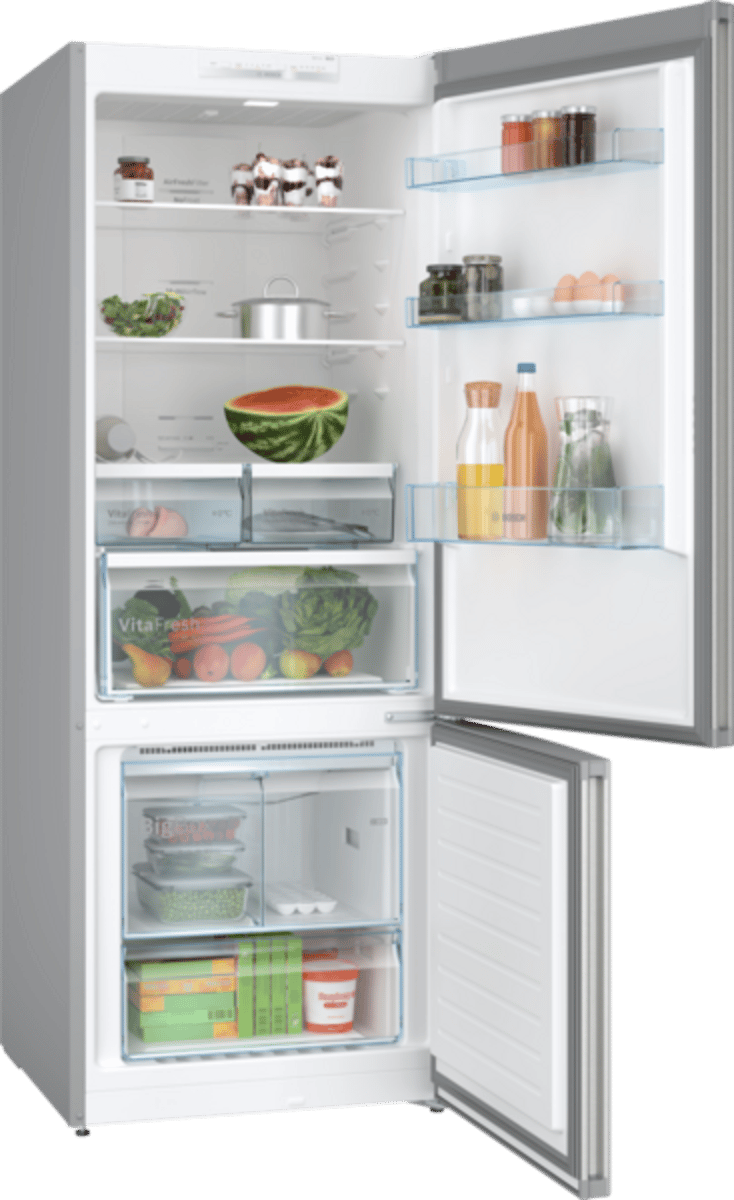 Bosch Serie 4 Alttan Donduruculu Buzdolabı 186 x 70 cm Paslanmaz çelik KGN55VIE0N - görsel 2
