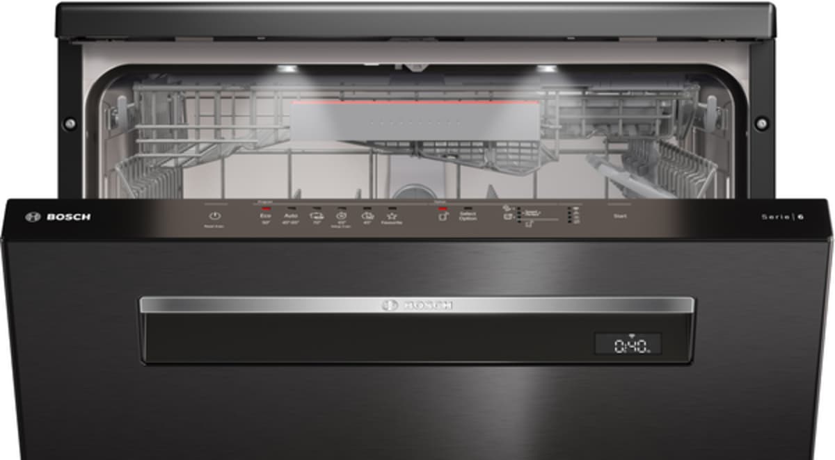 Bosch Serie 6 Solo Bulaşık Makinesi 60 cm Kolay Temizlenebilir Siyah Inox SMP6ENC60T - görsel 3