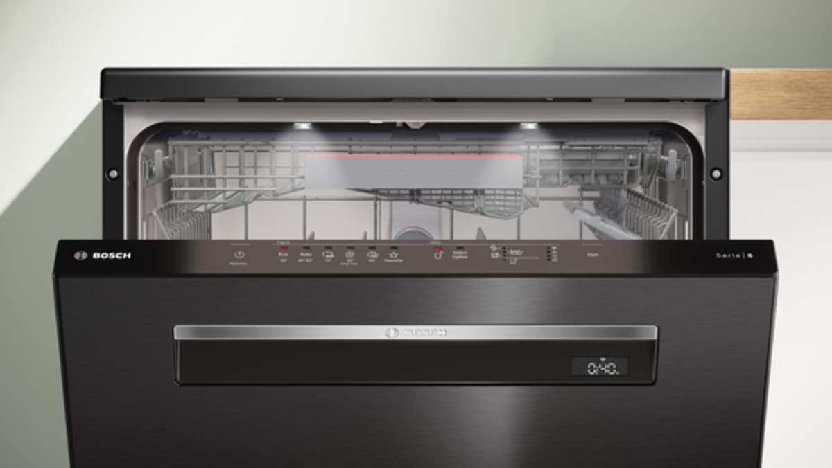 Bosch Serie 6 Solo Bulaşık Makinesi 60 cm Kolay Temizlenebilir Siyah Inox SMP6ENC60T - görsel 4