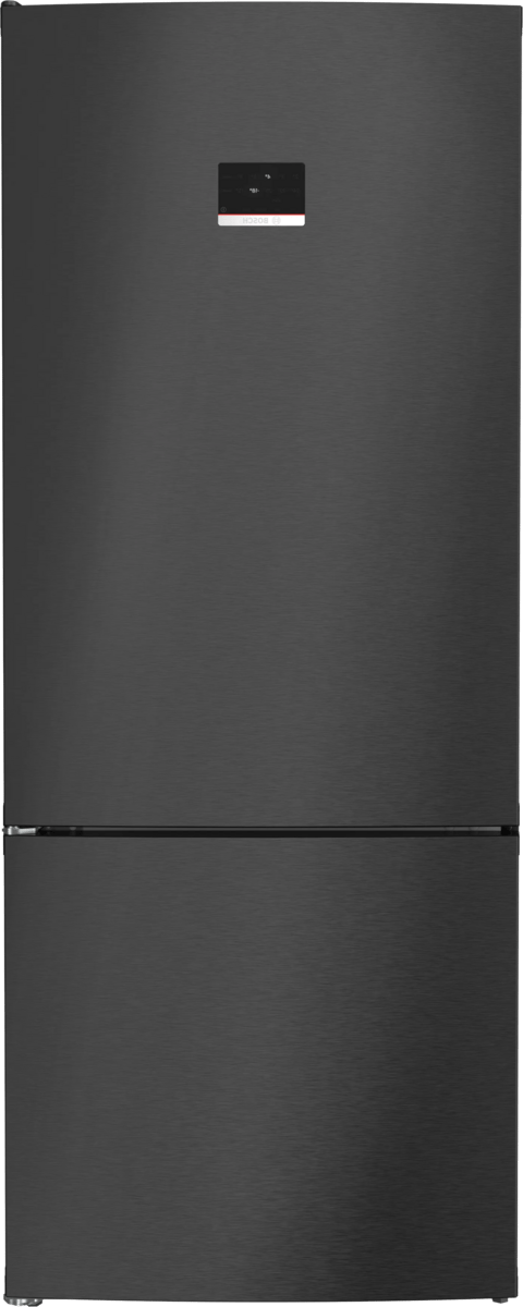 Bosch Serie 6 Alttan Donduruculu Buzdolabı 186 x 75 cm Parmak izi bırakmayan siyah inoks KGN76CXE0N