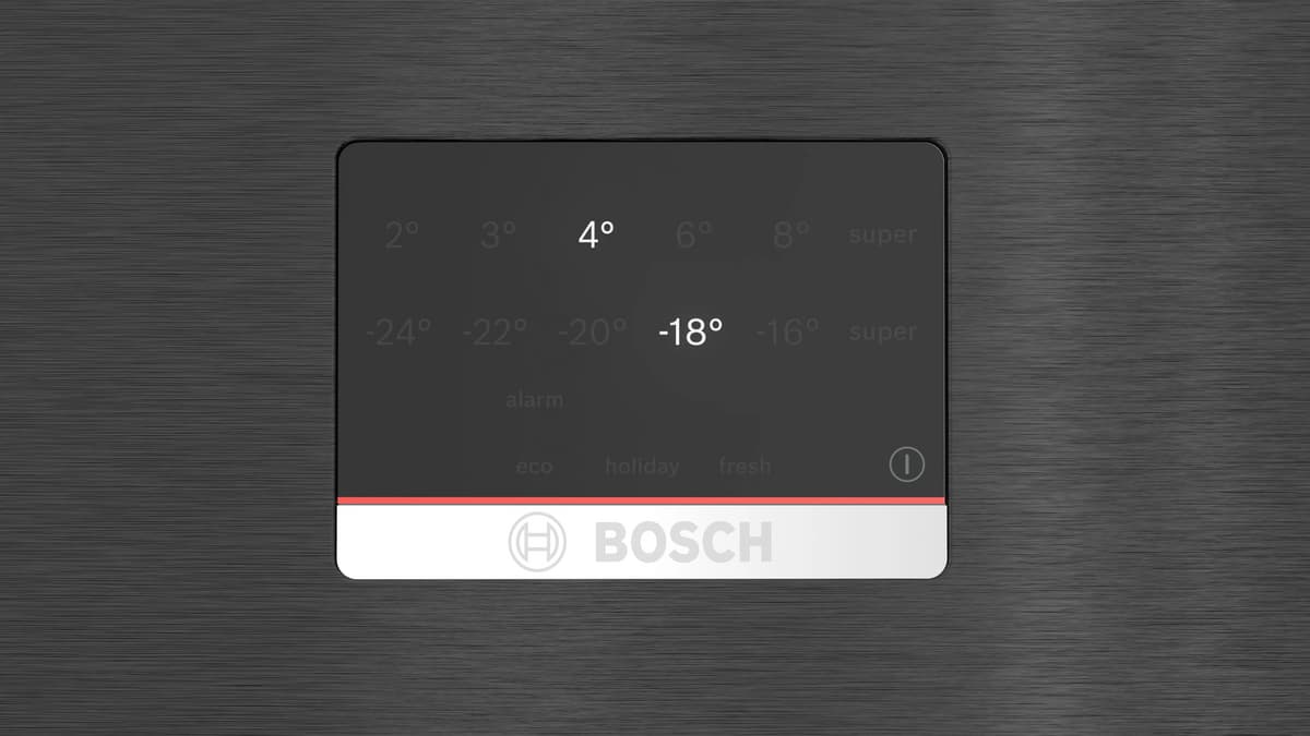 Bosch Serie 6 Alttan Donduruculu Buzdolabı 186 x 75 cm Parmak izi bırakmayan siyah inoks KGN76CXE0N - görsel 3