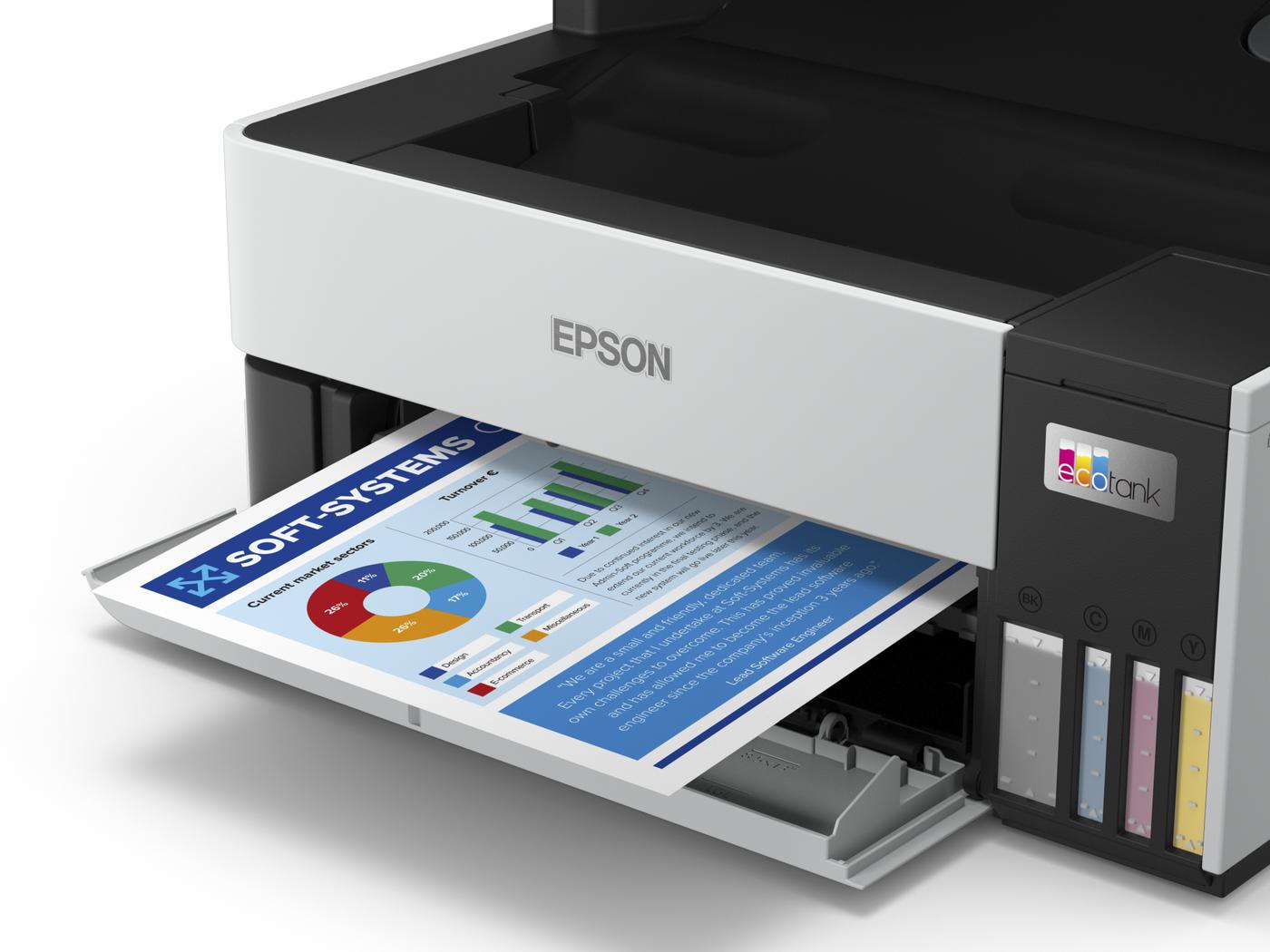 Epson EcoTank L6490 Yazıcı Tarayıcı Fotokopi Faks, Beyaz - görsel 3