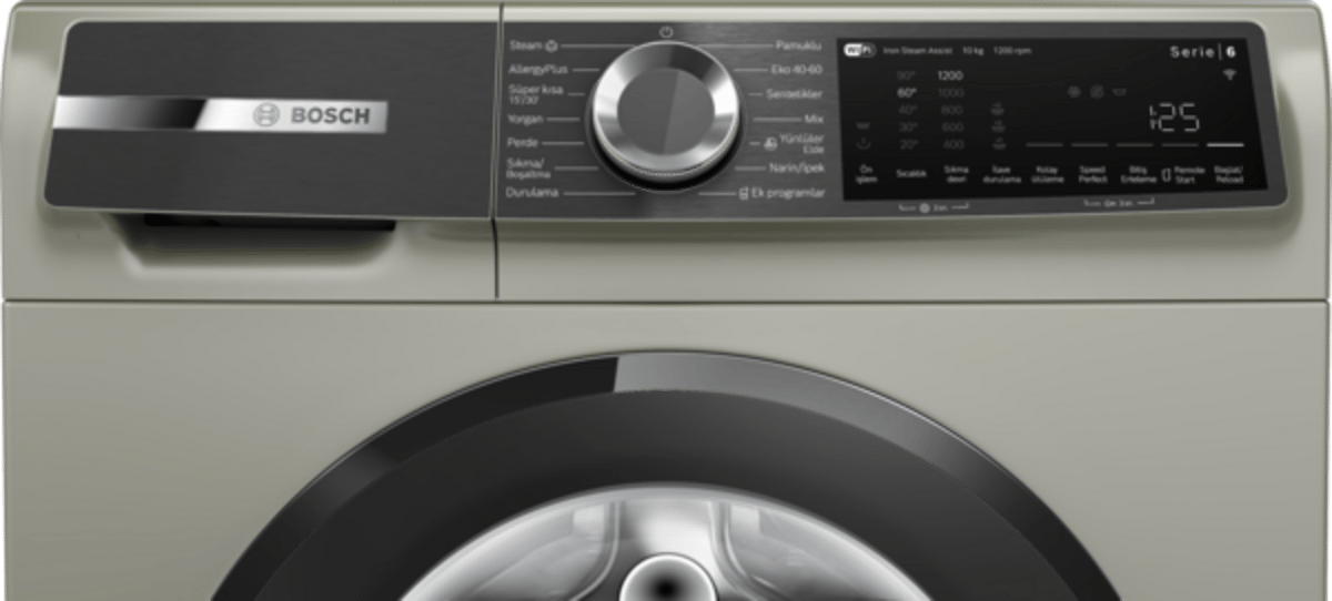 Bosch Serie 6 Çamaşır Makinesi 10 kg maks. 1200 dev./dak., Gümüş WGK252ZSTR - görsel 3