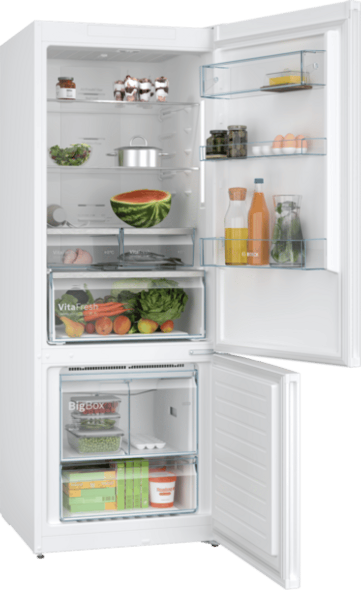 Bosch Serie 4 Alttan Donduruculu Buzdolabı 186 x 70 cm Beyaz, Total No Frost KGN55CWE0N - görsel 2