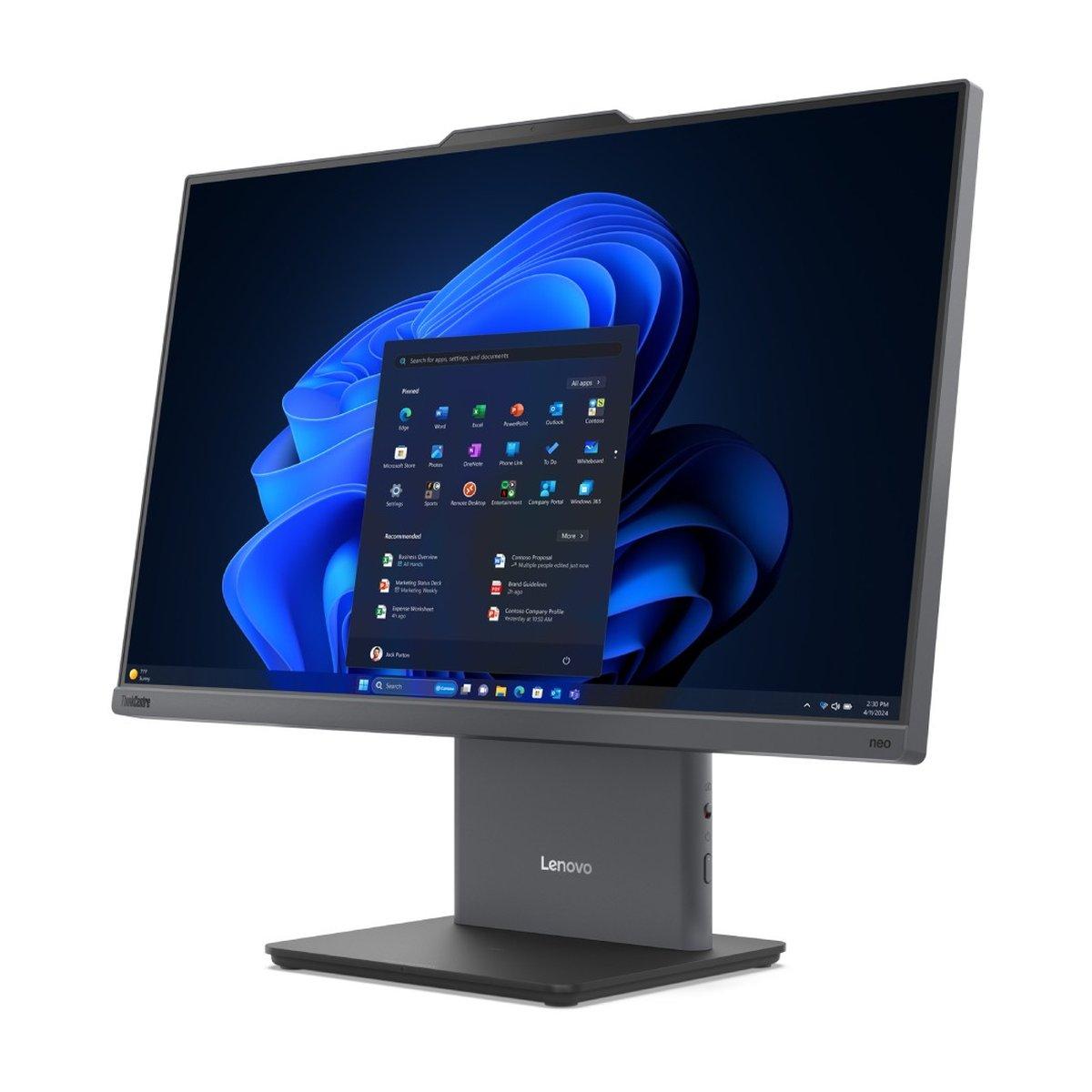 Lenovo ThinkCentre Neo 50a 24 Gen 5 All-in-One - Intel Core i5-13420H · Intel UHD Graphics · 8GB RAM · 512GB SSD · 23.8" FHD · Windows 11 Pro · Gri, Gri - görsel 3