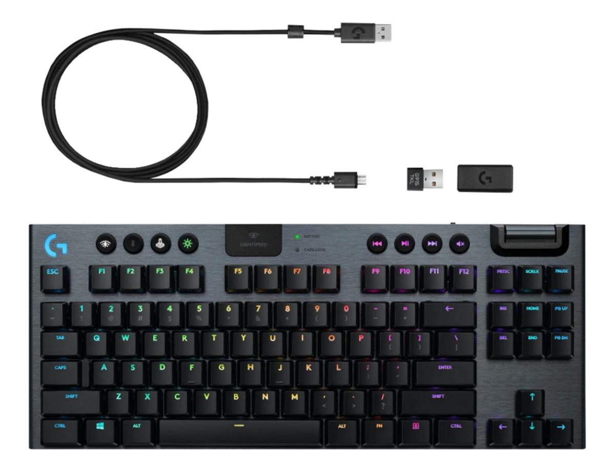 LOGITECH G G915 Tkl Kblosuz Oyuncu Klavyesı İngilizce Tuş Dizimi Kablosuz Gaming Klavye Siyah