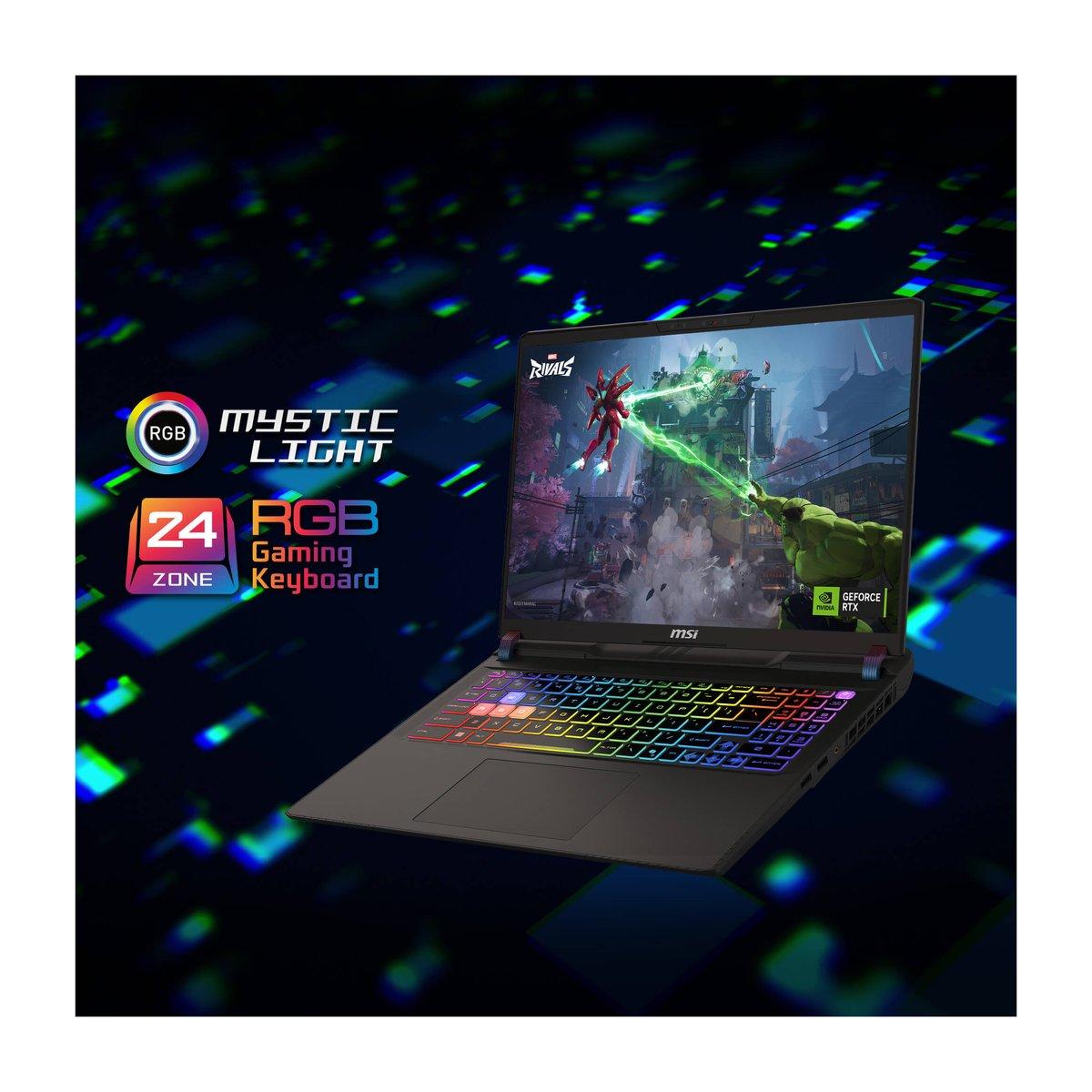 MSI Vector 16 HX AI - RTX 5080 (175W) · Intel Core Ultra 9 275HX · 40GB RAM · 1TB SSD · 16" QHD+ 240Hz · Windows 11 Pro, Siyah - görsel 2