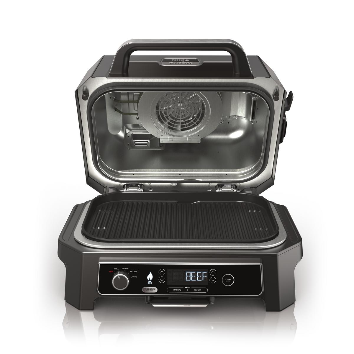 NINJA Woodfire Pro XL Electric BBQ Grill & Smoker Elektrikli Barbekü - görsel 2
