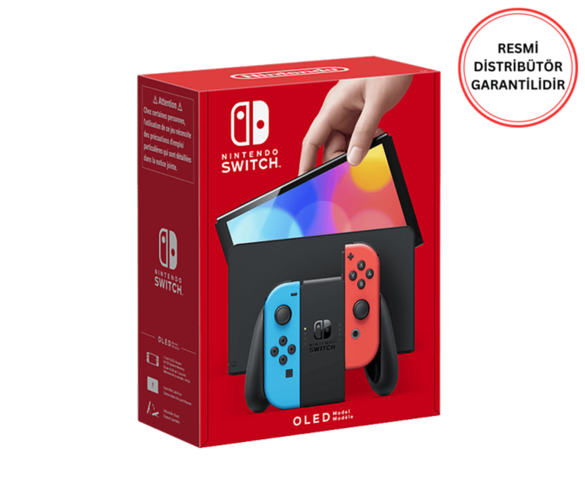 NINTENDO Switch Oled Konsol Kırmızı Mavi
