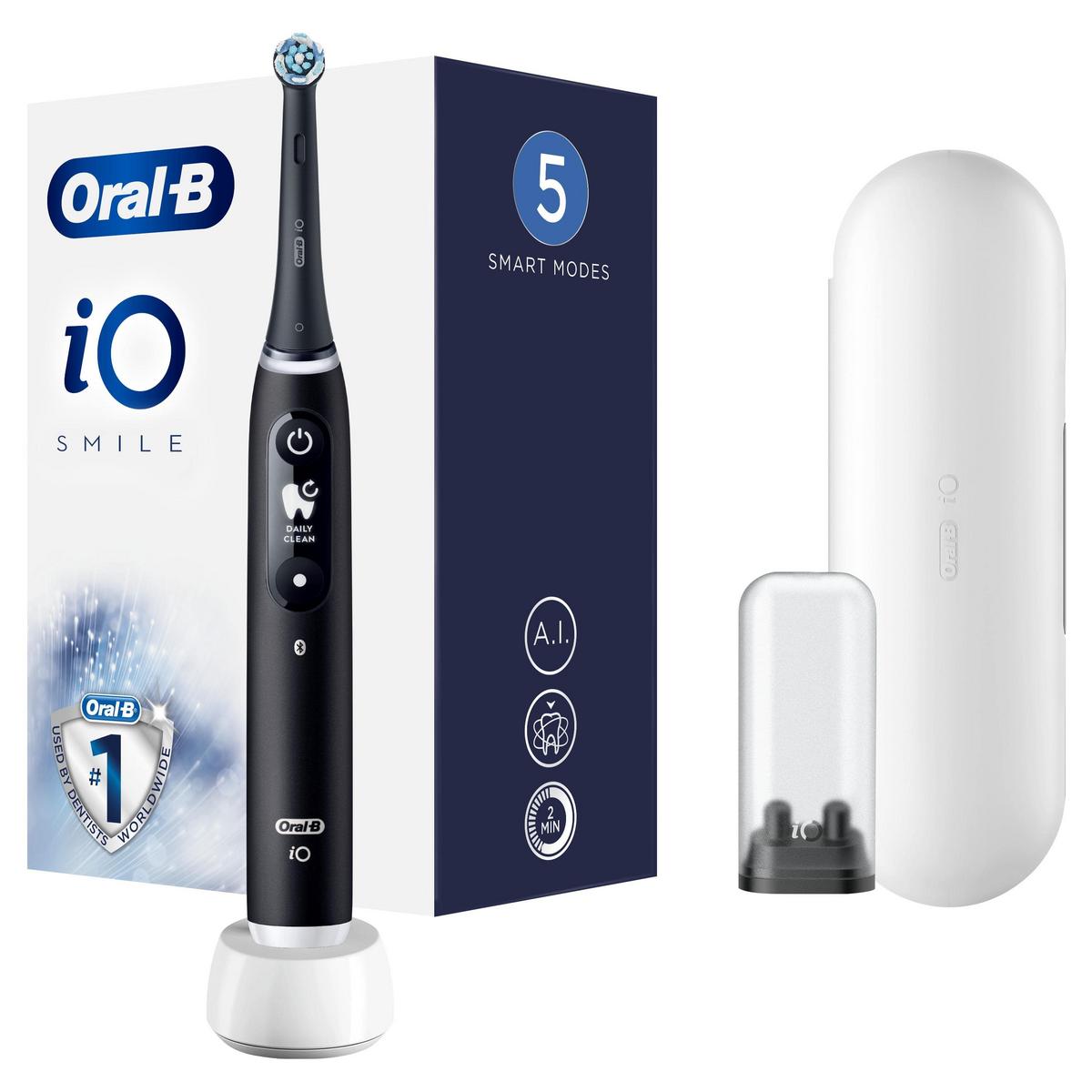 ORAL B IO 6 Smile Serisi Şarjlı Diş Fırçası Siyah - görsel 2
