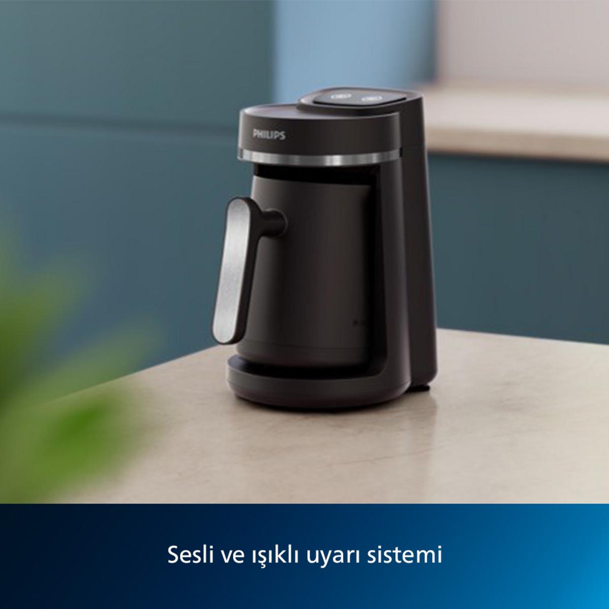 PHILIPS 5000 Serisi Türk Kahve Makinesi HDA150/61 Siyah Gümüş - görsel 3
