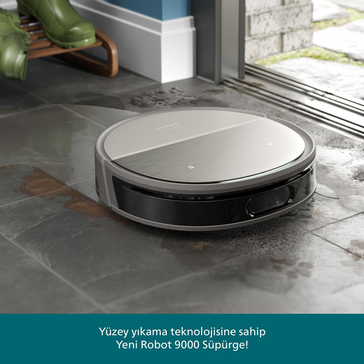 PHILIPS XU9100/10 HomeRun 9000 Serisi Islak Temizlik Yapabilen Robot Süpürge - görsel 4