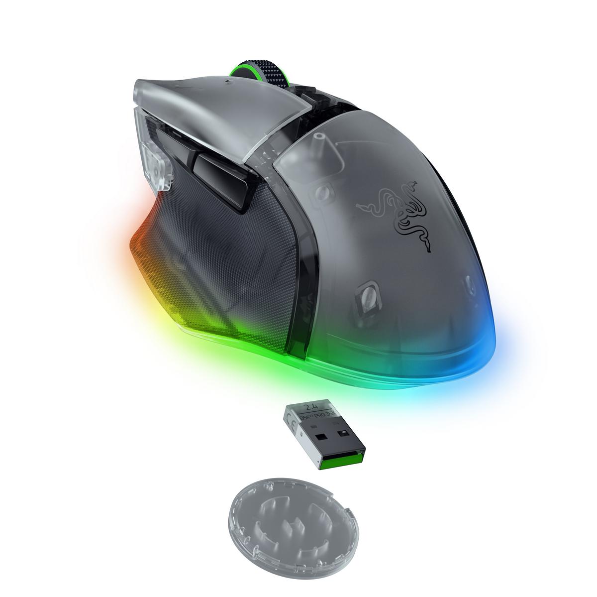 RAZER Basilisk V3 Pro 35K Kablosuz Mouse Şeffaf - görsel 4
