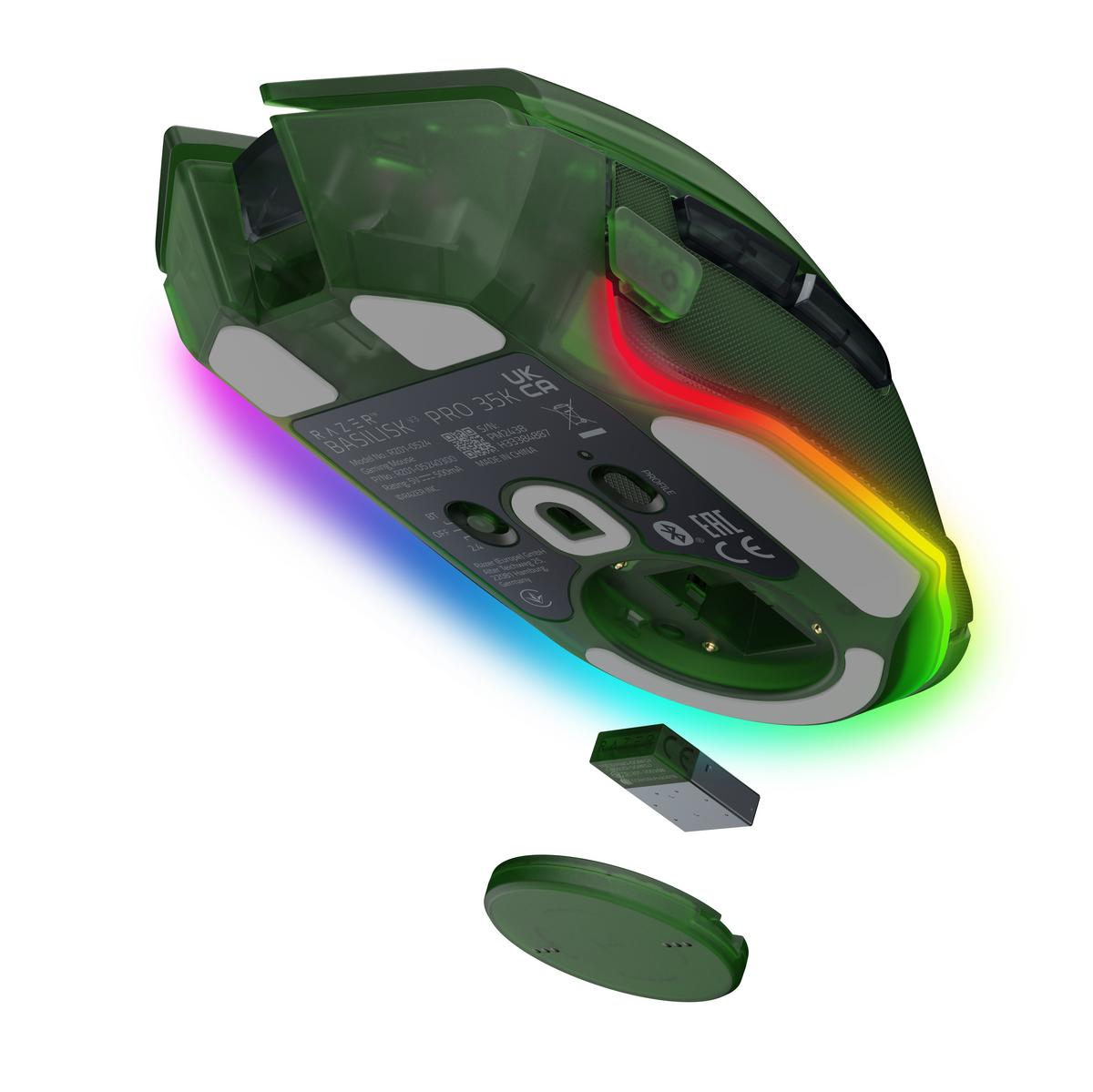 RAZER Basilisk V3 Pro 35K Kablosuz Mouse Yeşil - görsel 3