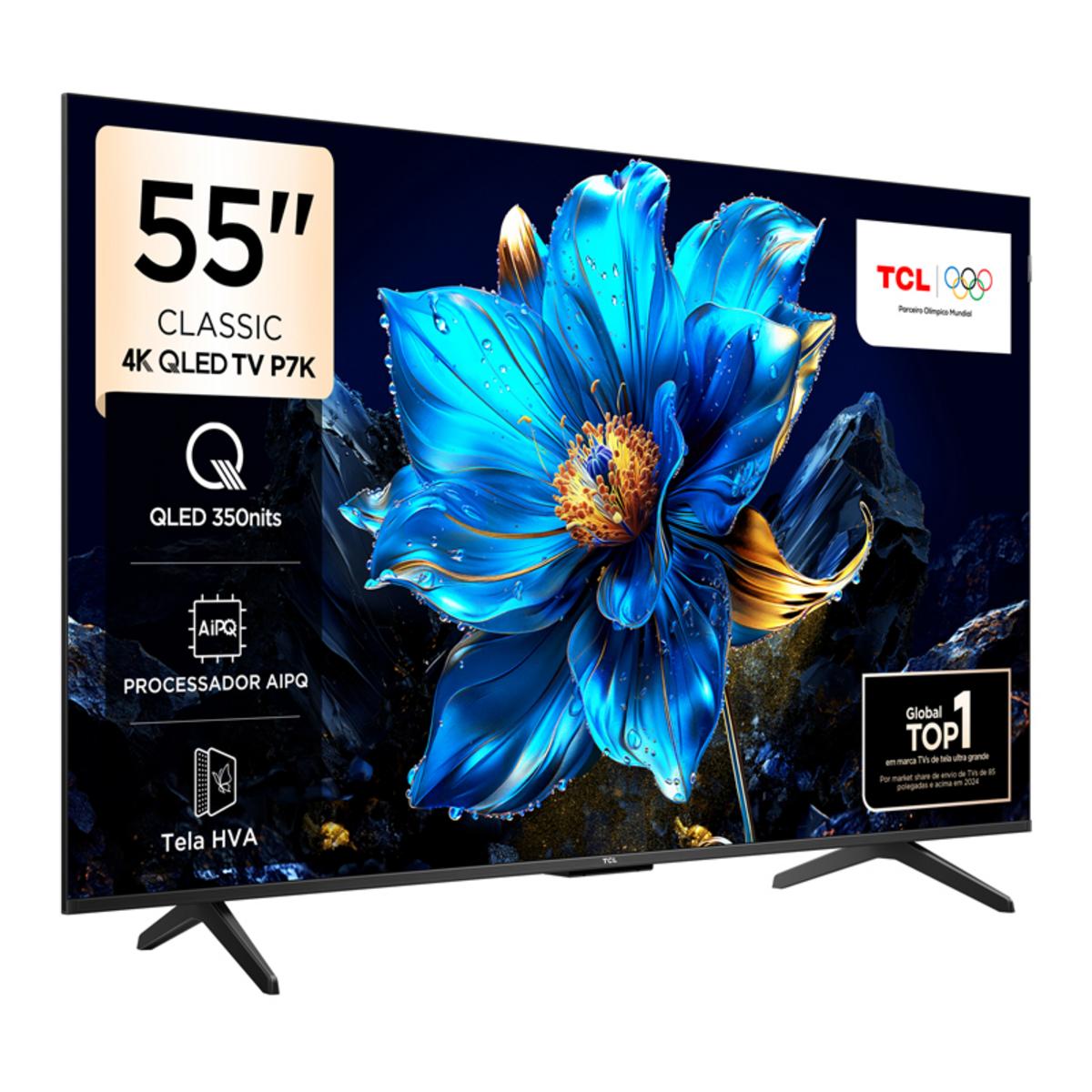 TCL 55P7K 55 inç 139 Ekran Uydu Alıcılı Smart 4K UHD QLED Google TV - görsel 2