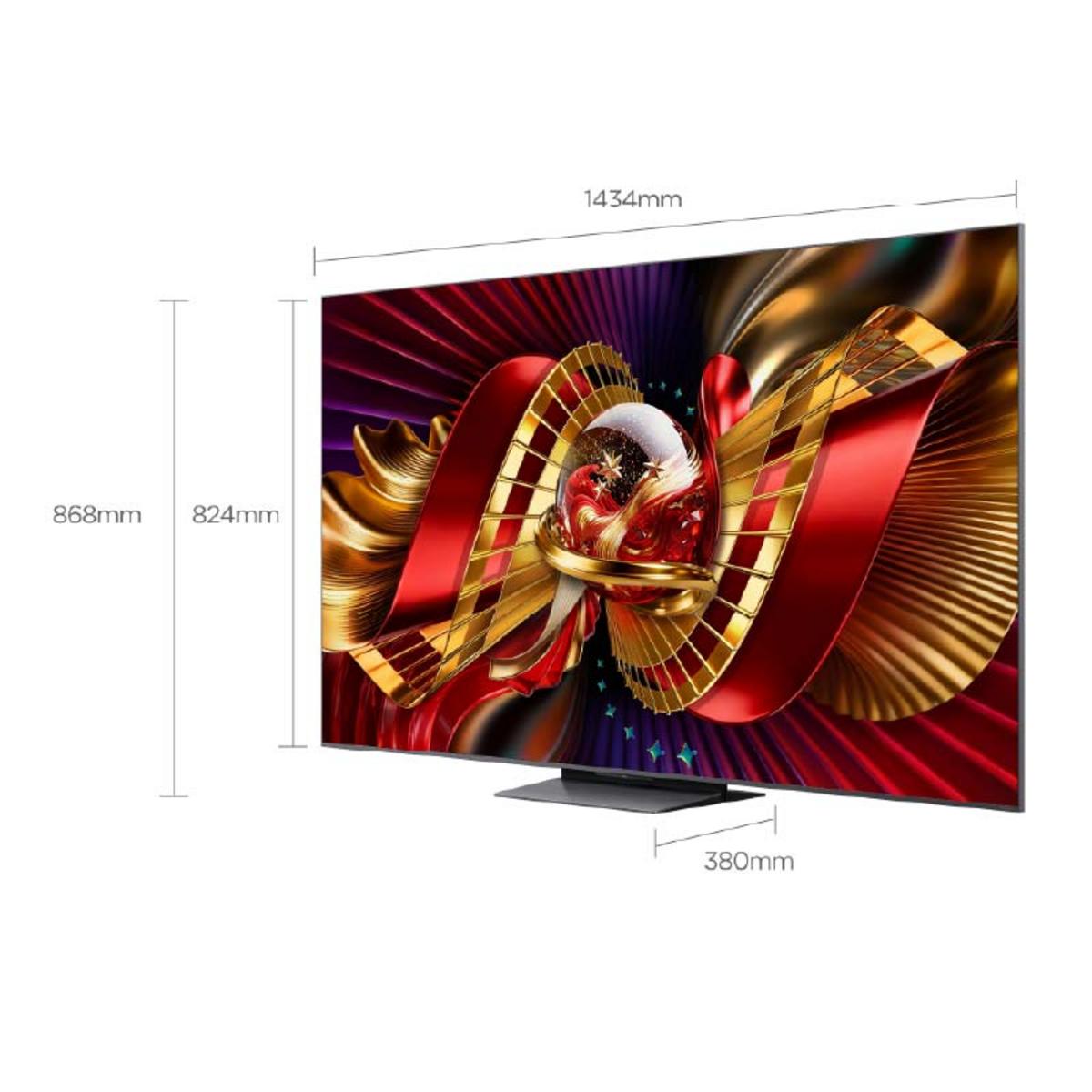 TCL 65C8L 65 inç 165 Ekran Uydu Alıcılı Smart 4K UHD SQD-Mini LED Google TV - görsel 4