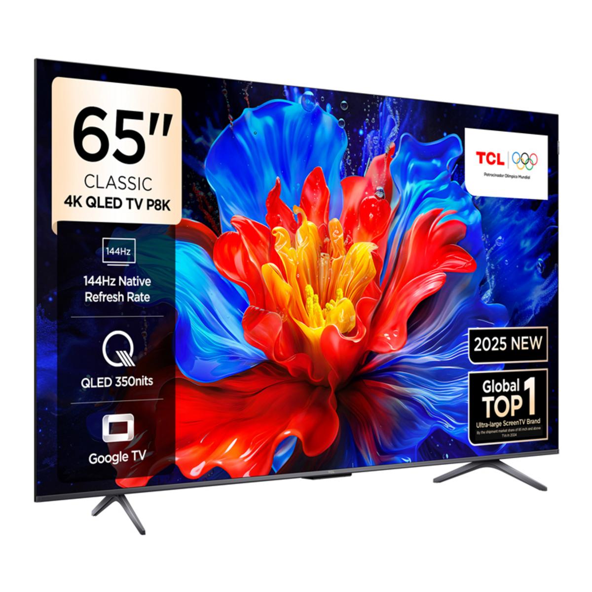 TCL 65P8K 65 inç 165 Ekran Uydu Alıcılı Smart 4K UHD QLED Google TV - görsel 2