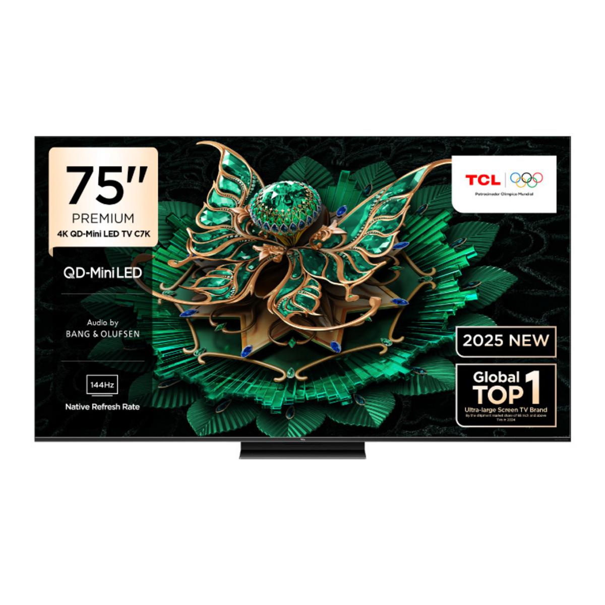TCL 75C7K 75 inç 189 Ekran Uydu Alıcılı Smart Google 4K Premium QD-Mini LED TV