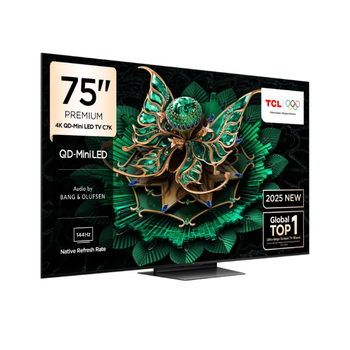 TCL 75C7K 75 inç 189 Ekran Uydu Alıcılı Smart Google 4K Premium QD-Mini LED TV - görsel 2