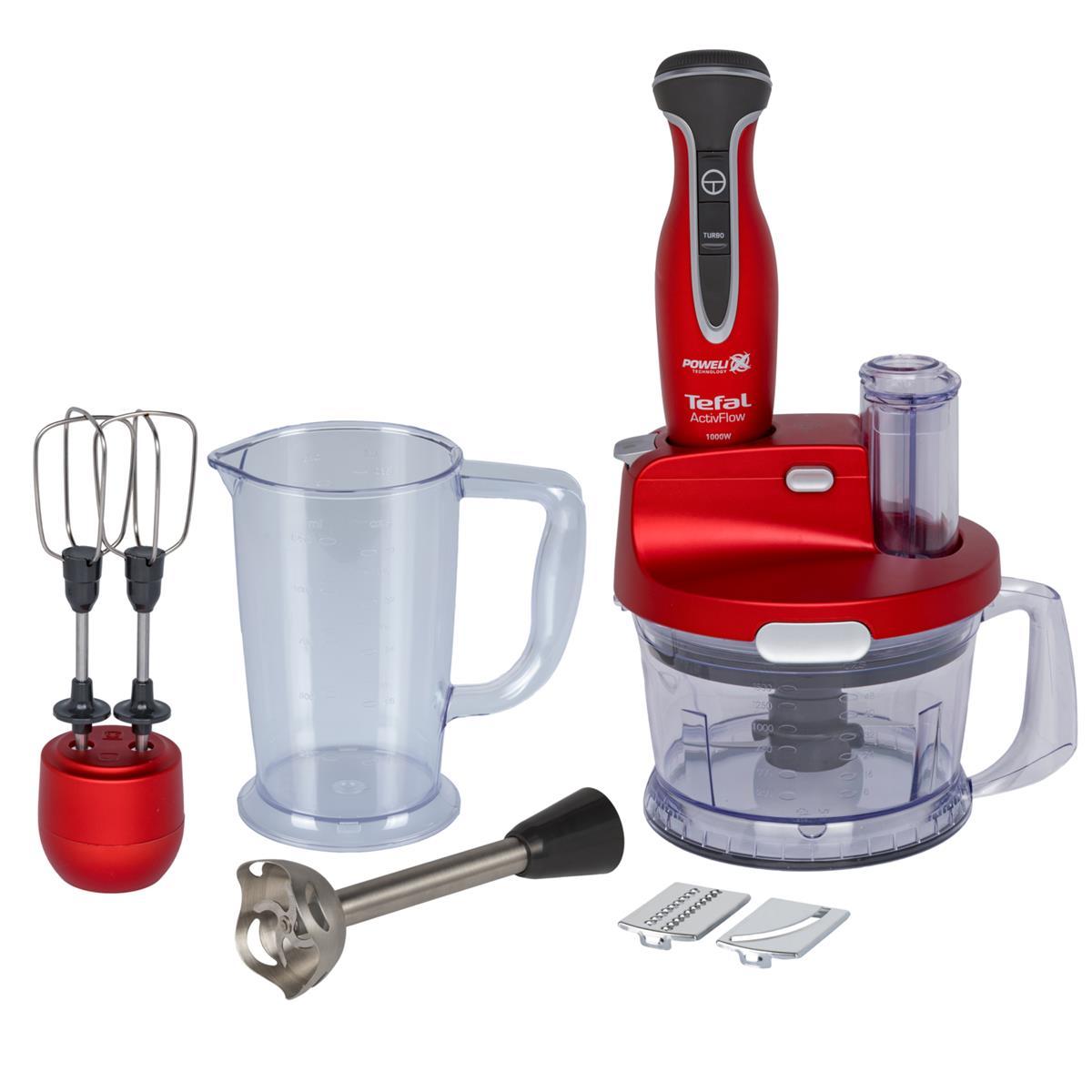 TEFAL Powelix Activflow Pro 1000 W Blender Seti Kırmızı