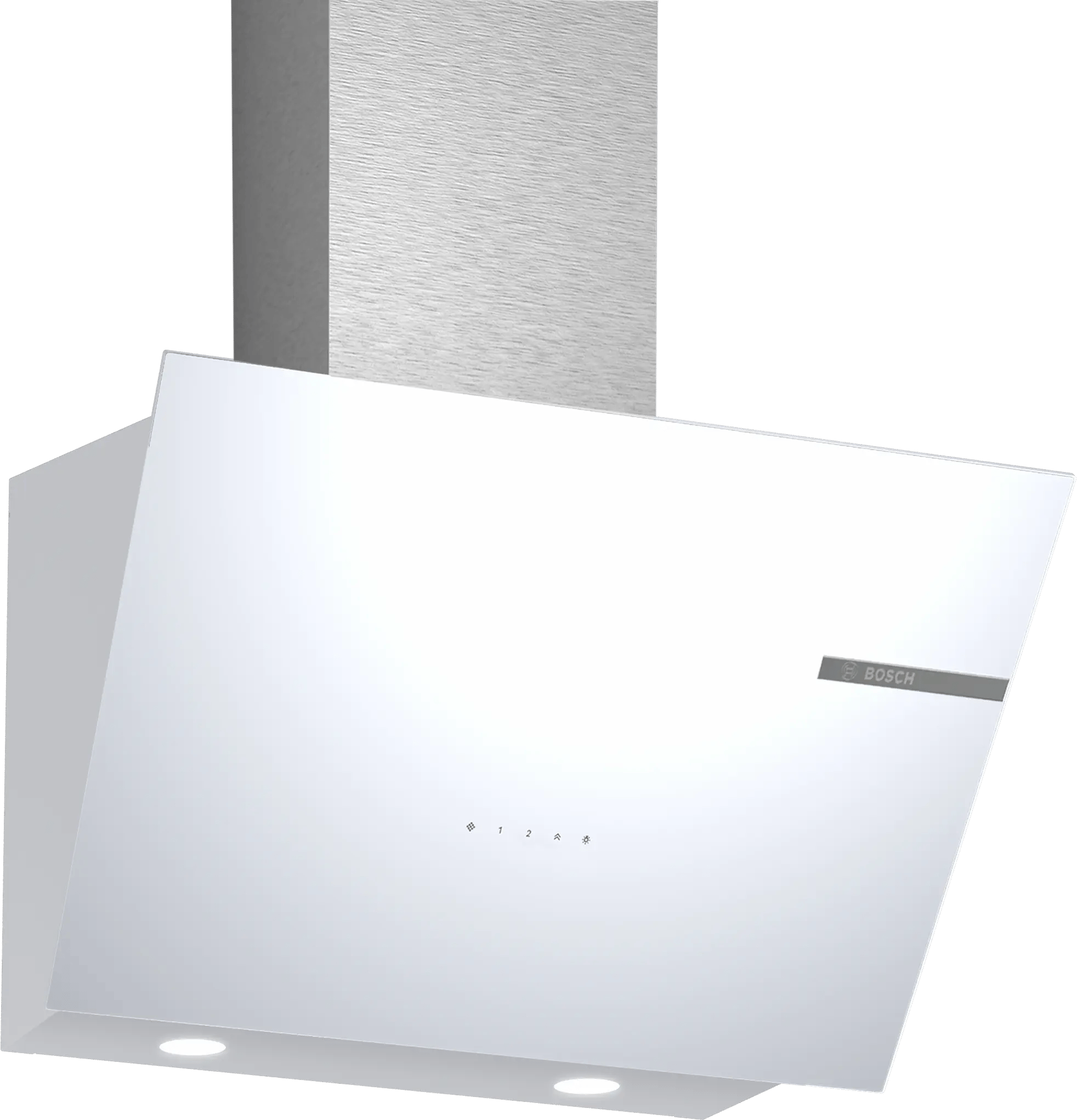 Bosch Serie 4 Duvar Tipi Davlumbaz 60 cm Beyaz Cam Yüzey, Beyaz DWK66PJ20T